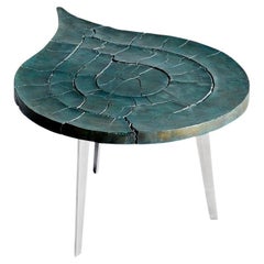 Table basse Drop d'Erwan Boulloud en bronze à prix abordable