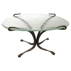 Bronze coffee table in the manner of Lothar Klute, 1970s