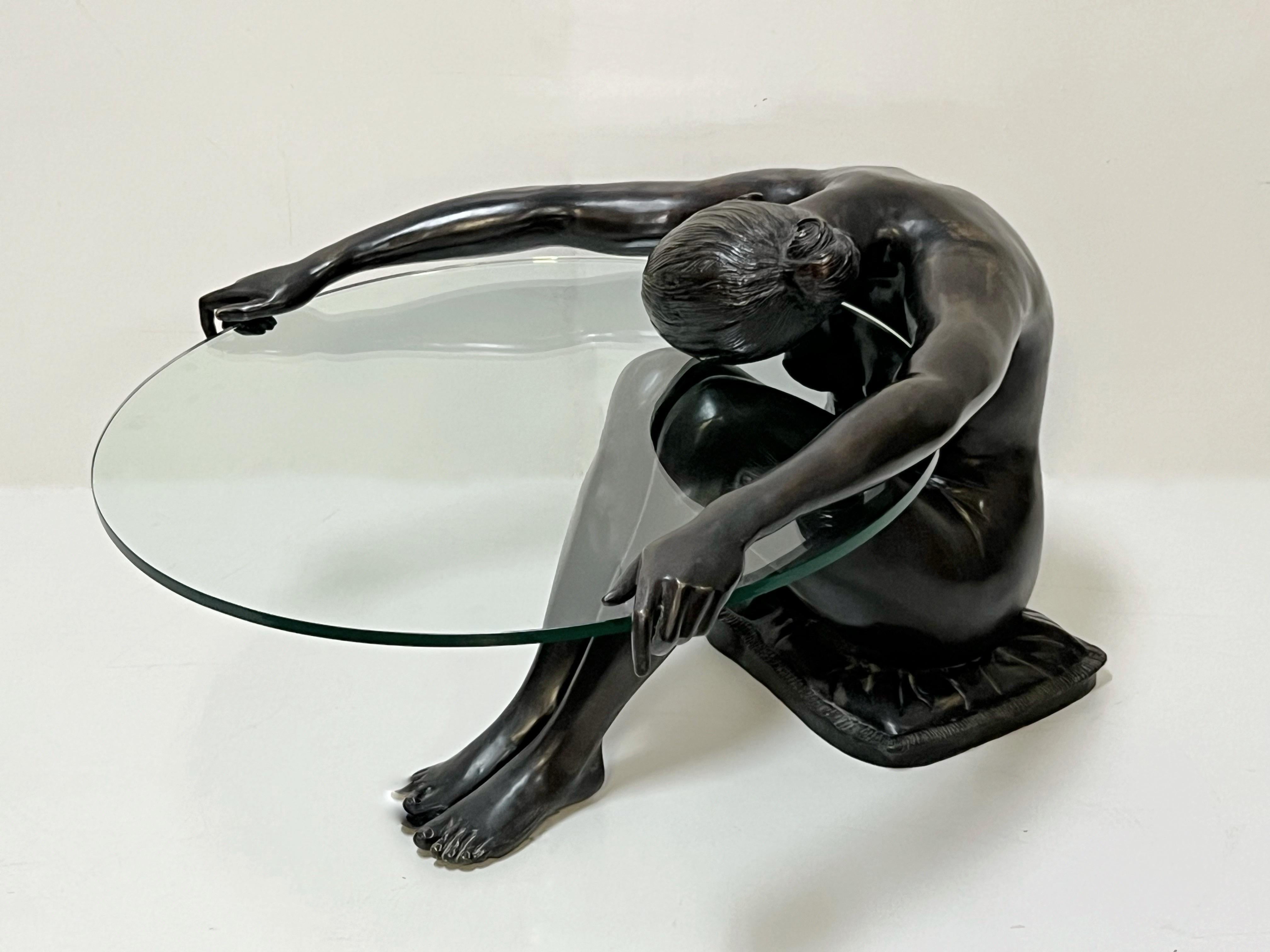 nude woman coffee table