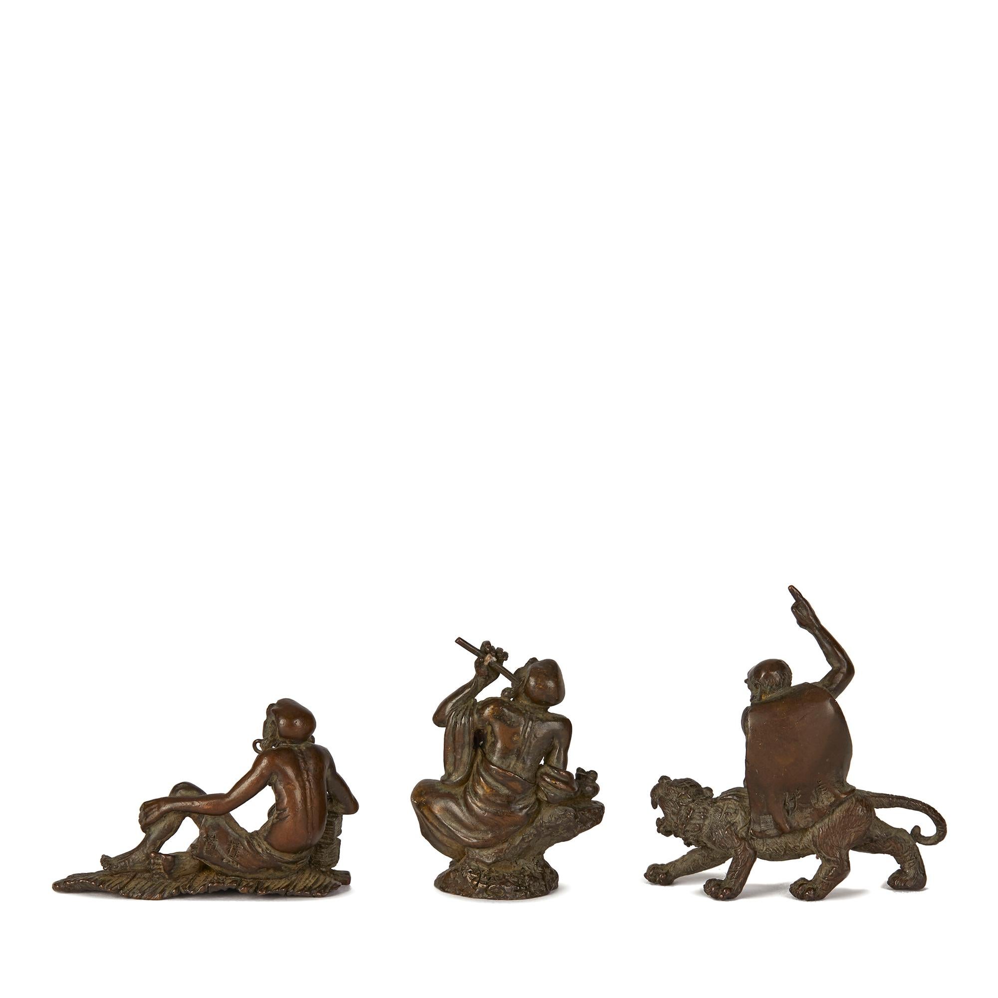 Bronze-Kollektion von achtzehn Luohan-Gefährten, 18.-19. Jahrhundert im Angebot 2