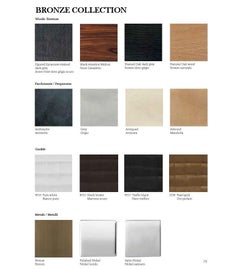 Bronze Collection Finish Samples Wood, Metal, Cracklé
