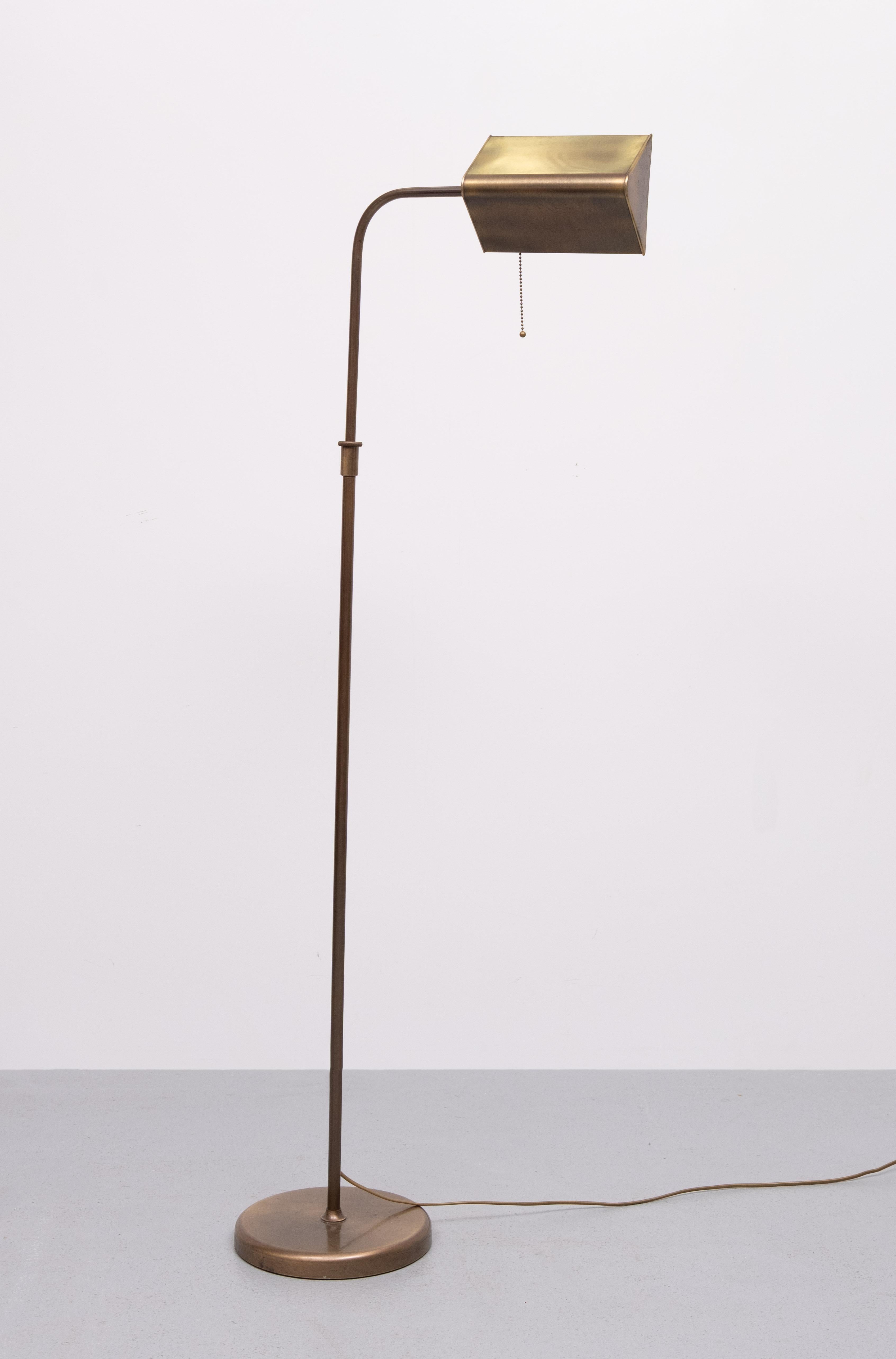 Bronze Color Library reading lamp 1970s Germany In Good Condition For Sale In Den Haag, NL