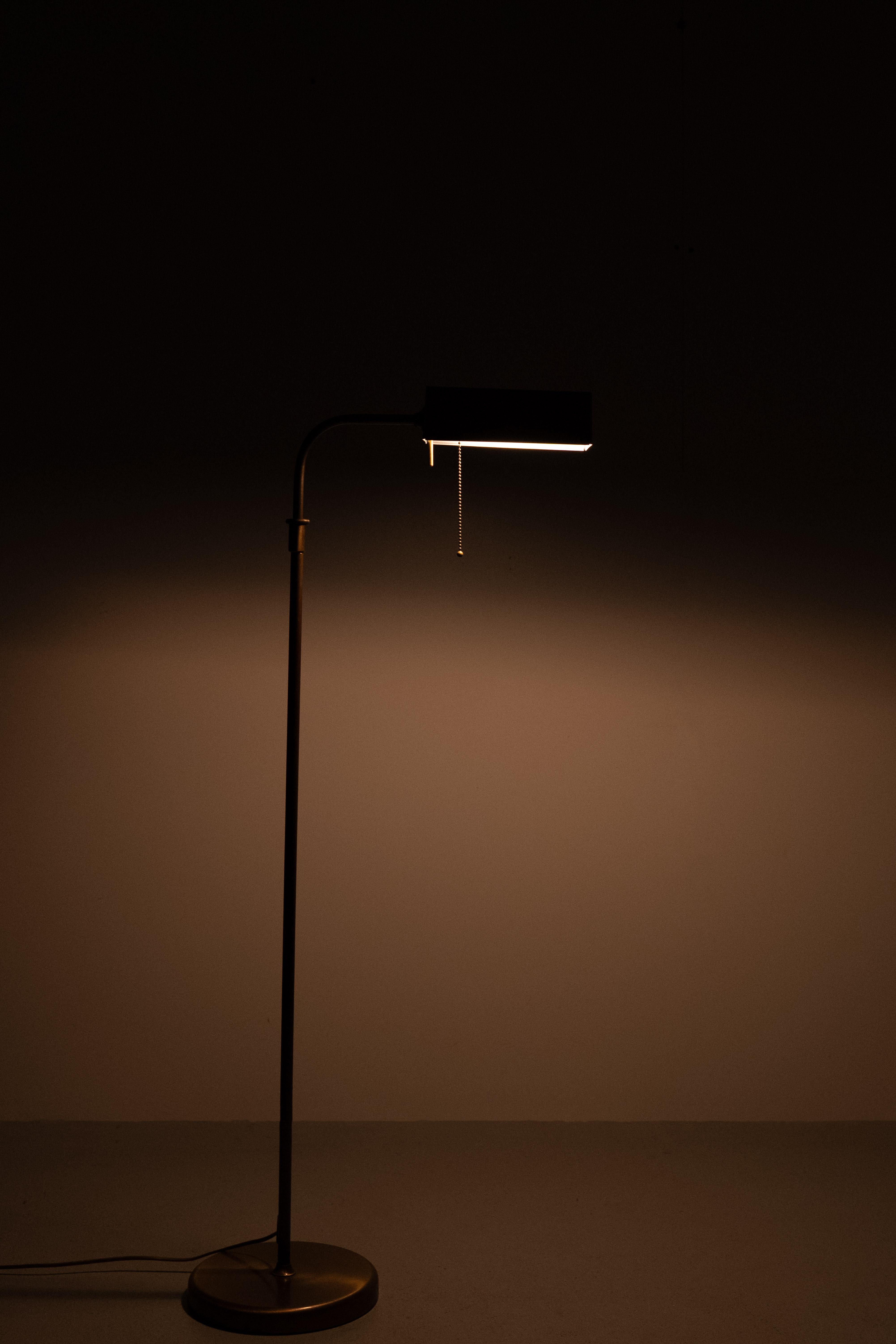 Bronze Color Library reading lamp 1970s Germany For Sale 2