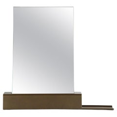 Bronze Colored Modern Dutch Design, Mirror One: Medium Plateau Right