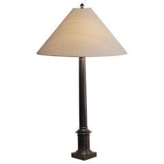 Bronze Column Lamp, Handcrafted, Made to Order