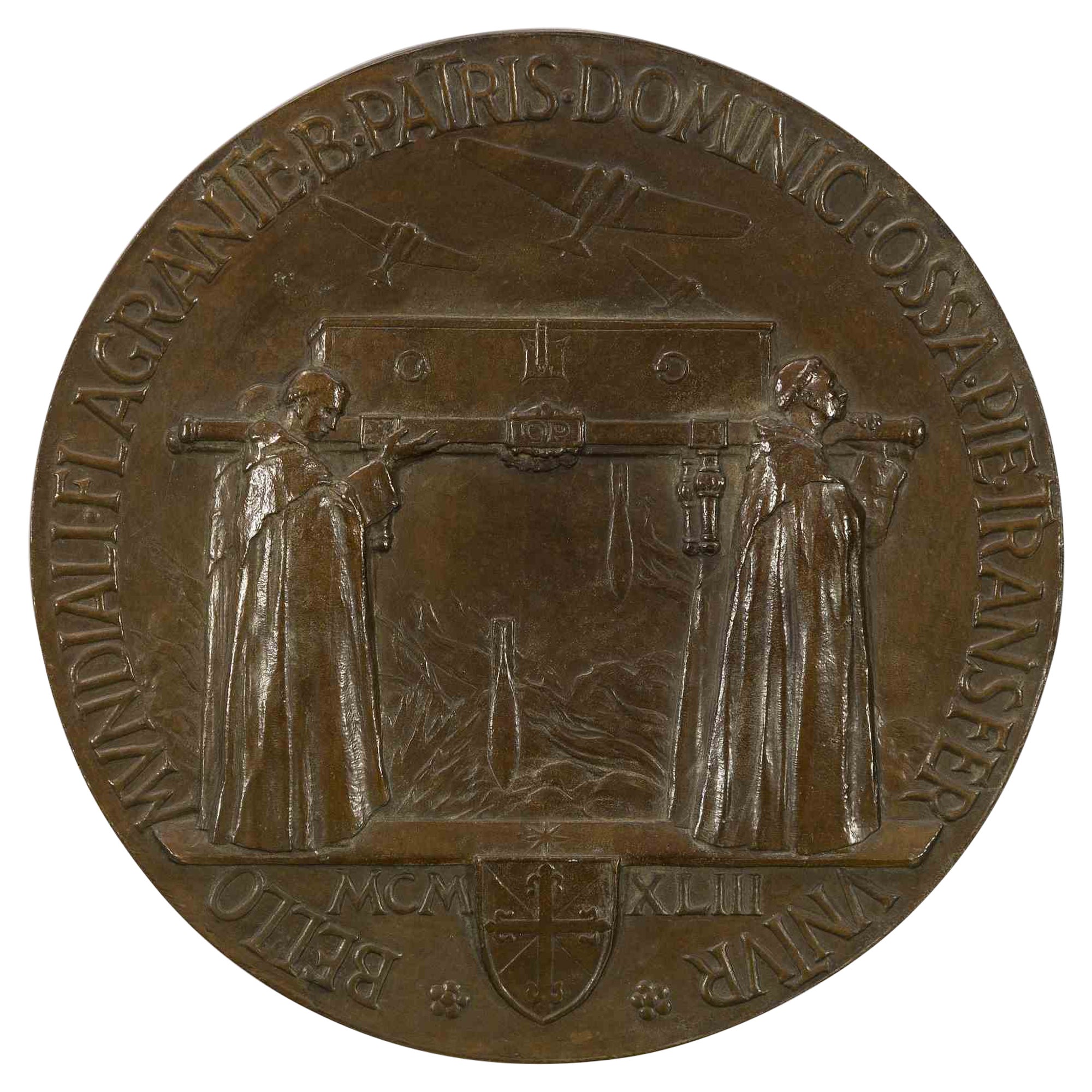 Bronze Commemorative Medal, 1943 in vendita