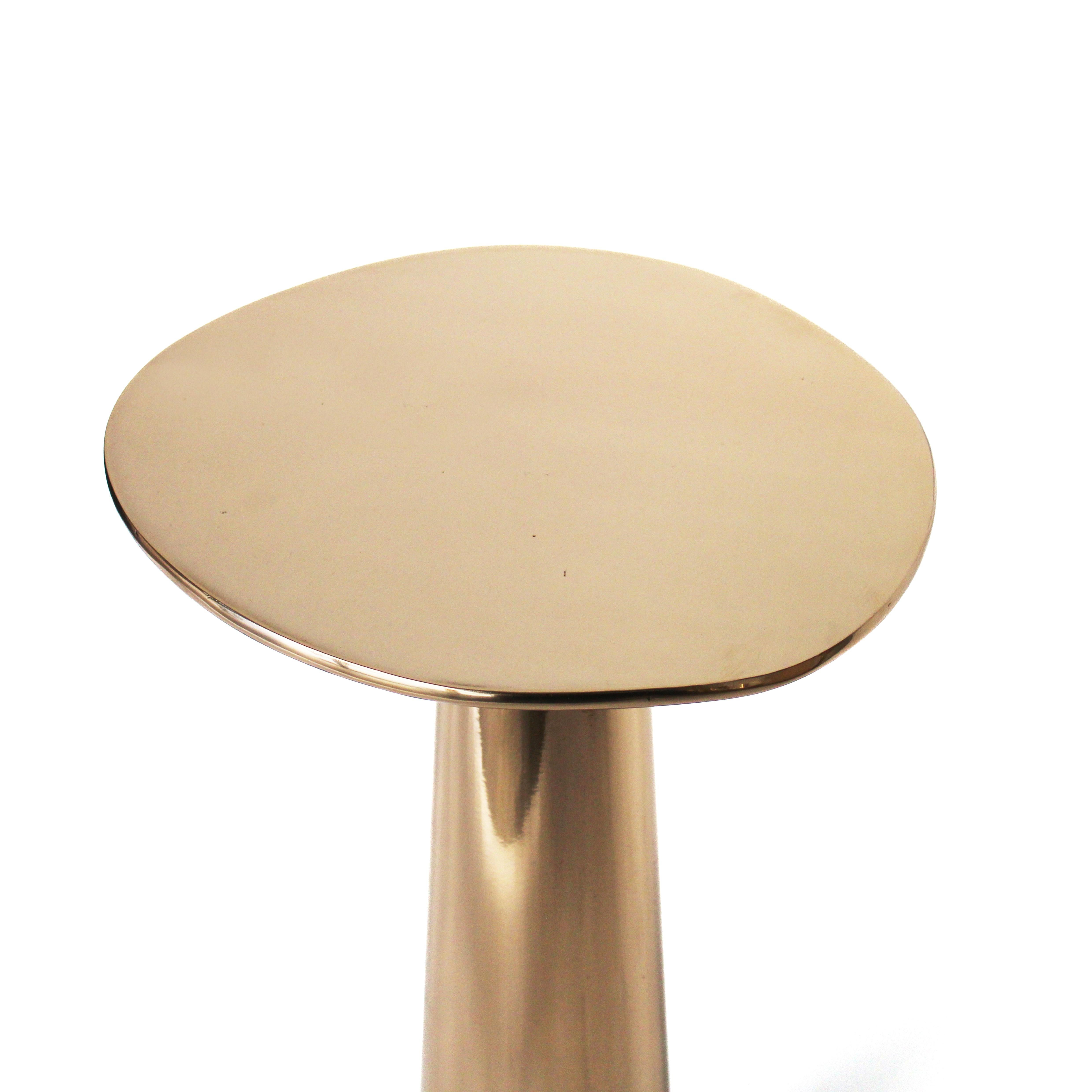 Turkish Bronze Cone Side Table II by Studio Sunt For Sale