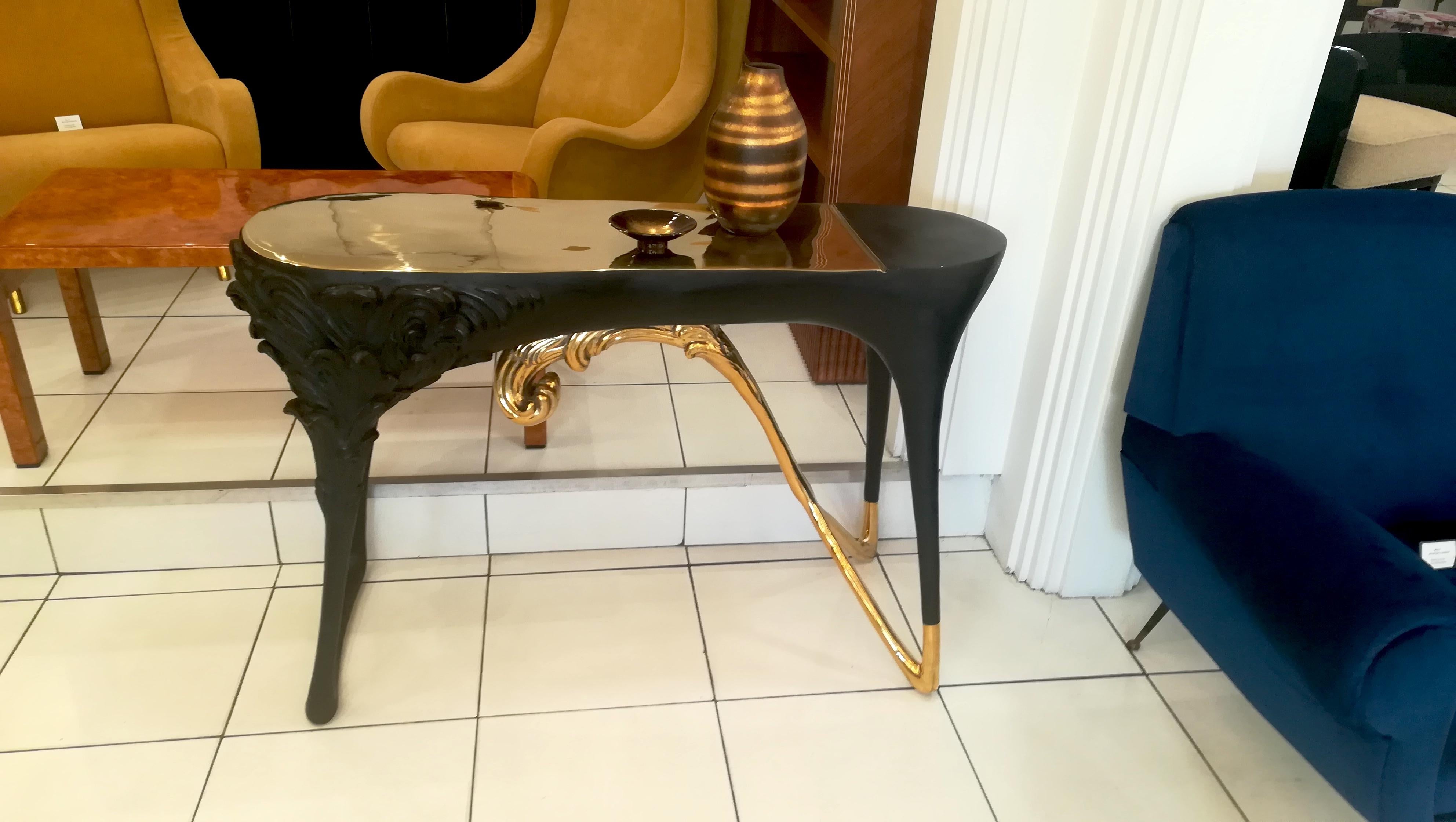 Bronze Console Double Patina In Excellent Condition In Saint-Ouen, FR