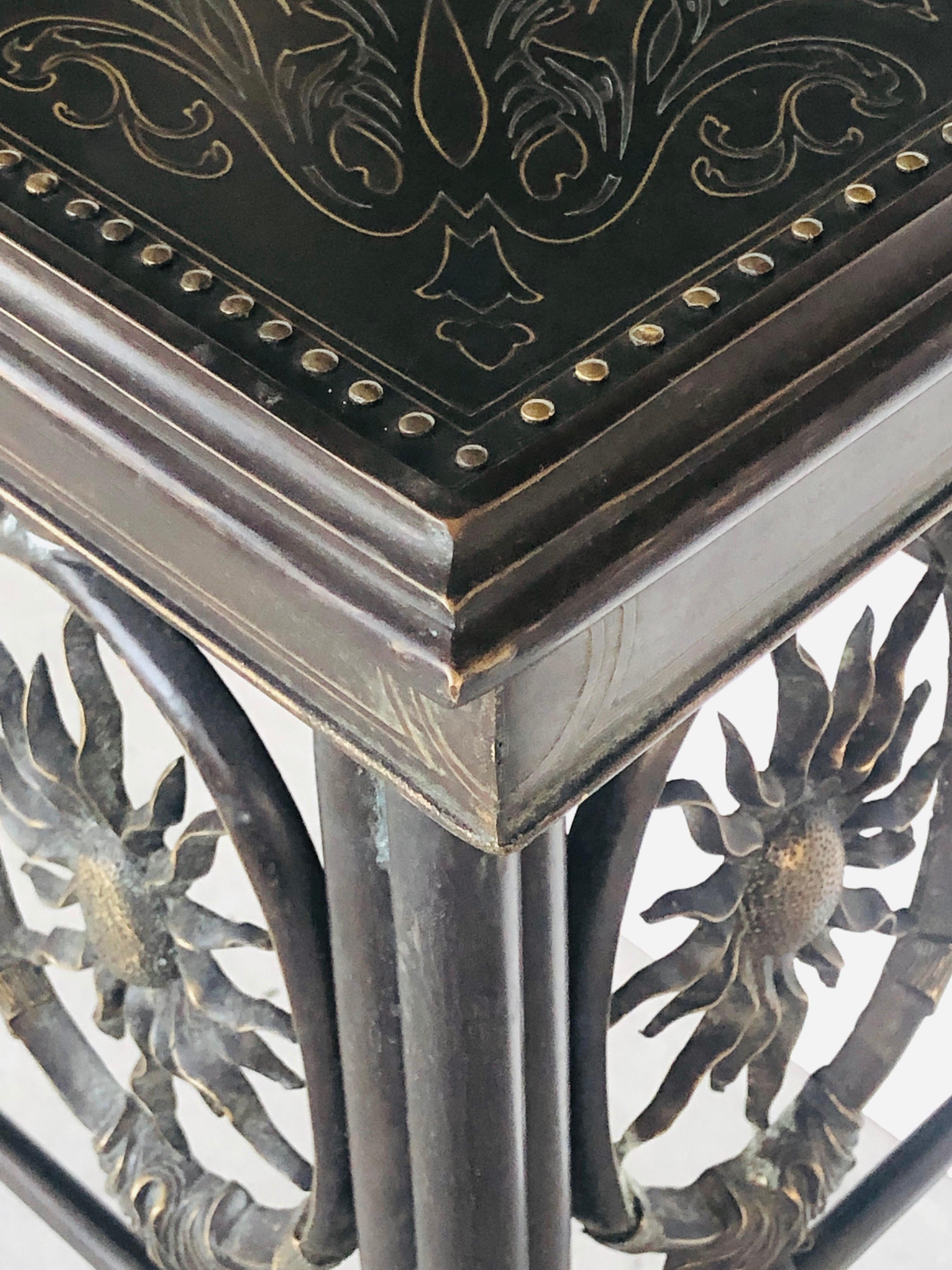 Asian Bronze Console Table by Maitland Smith