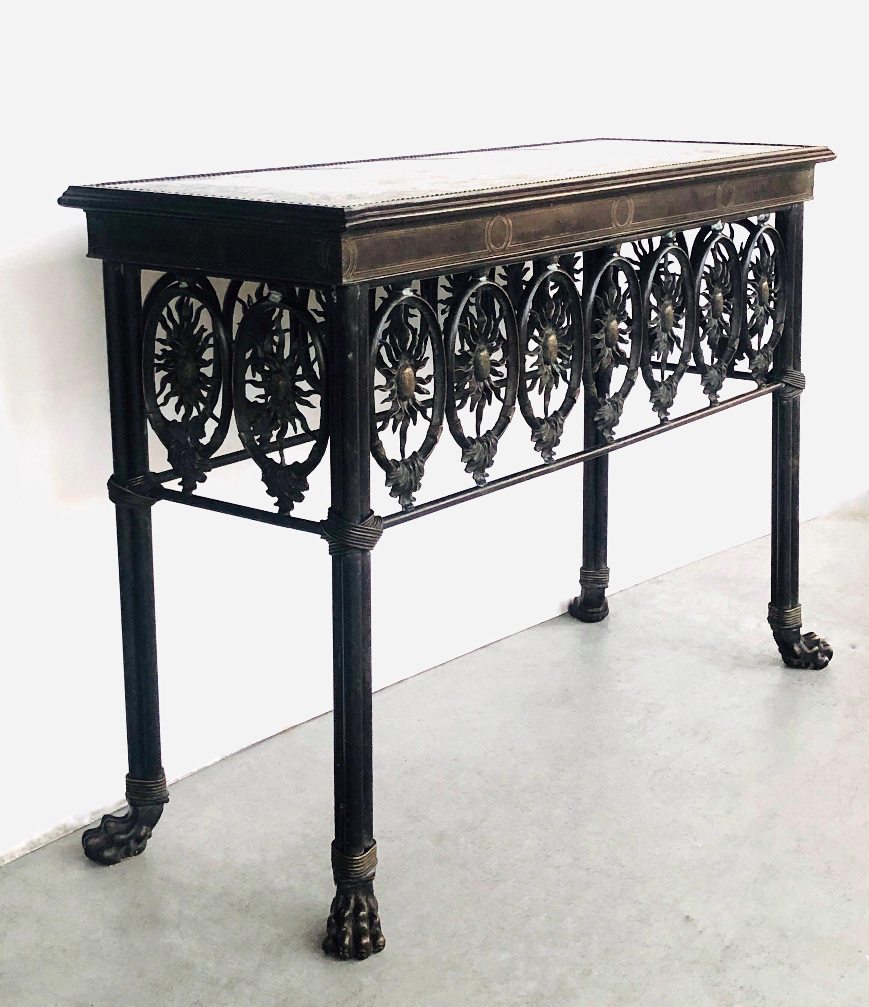 Bronze Console Table by Maitland Smith 3