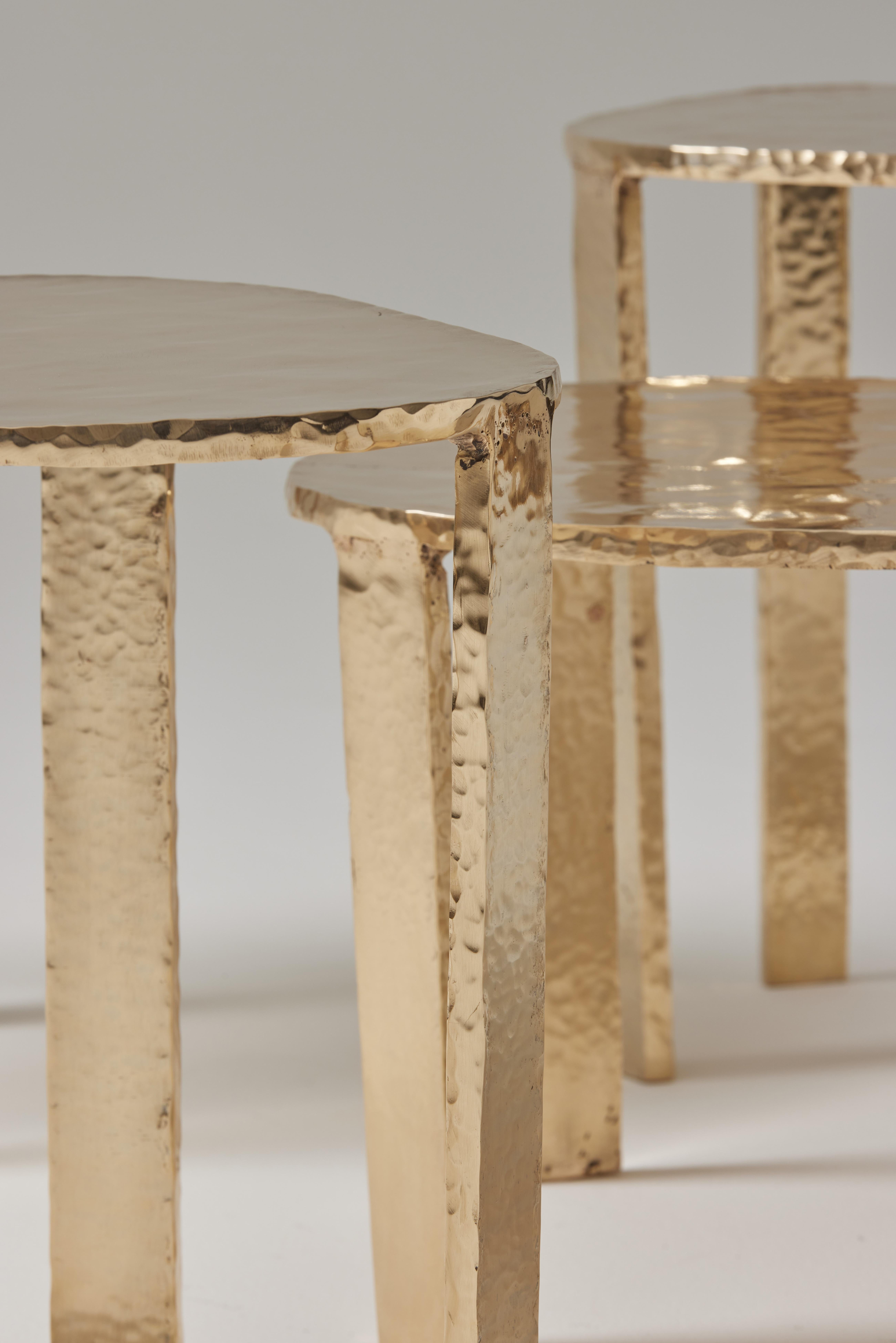 Contemporary Bronze 'Aureas' Side/Coffee Tables by Colo Studio, France For Sale 7