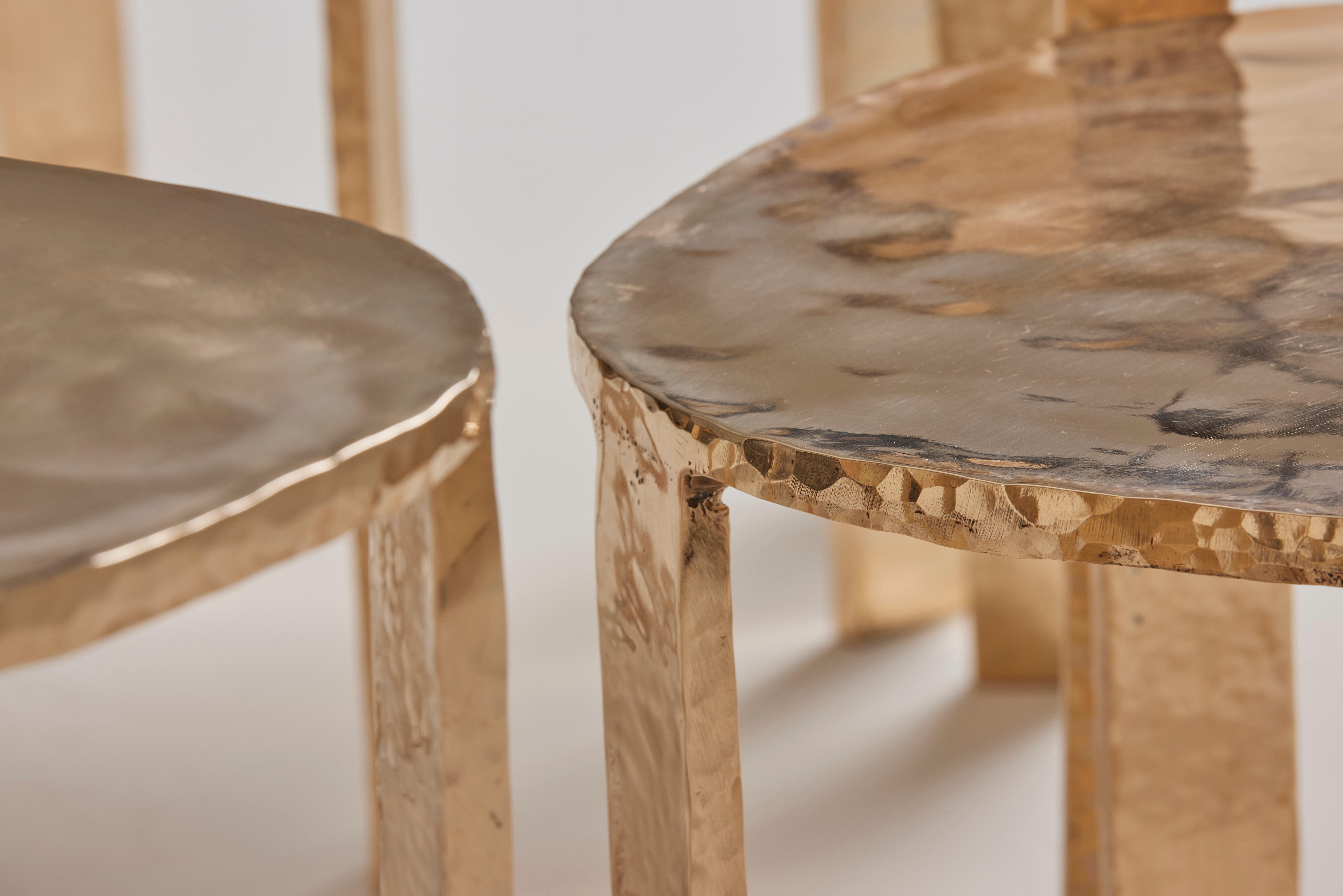 Contemporary Bronze 'Aureas' Side/Coffee Tables by Colo Studio, France For Sale 10