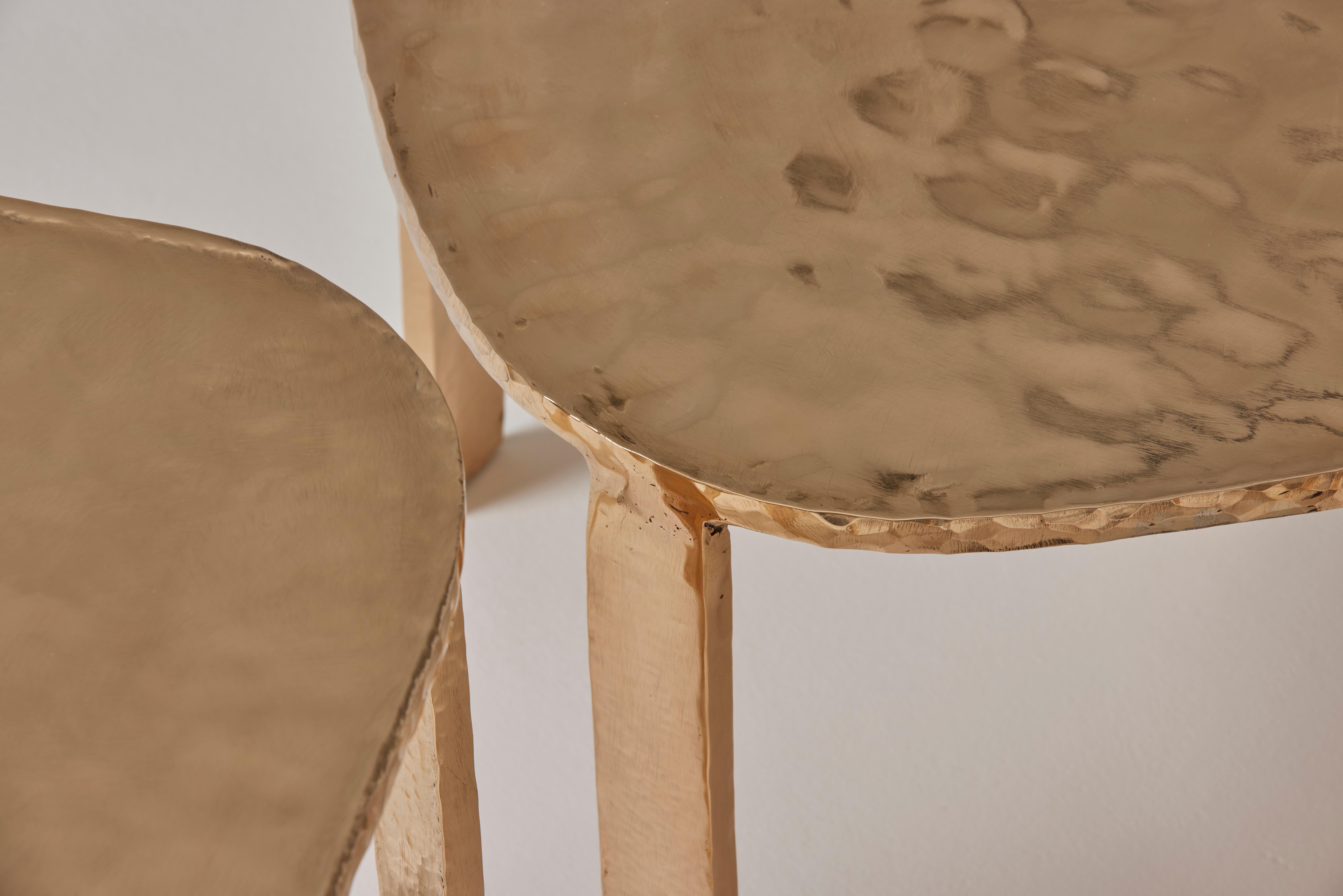 Contemporary Bronze 'Aureas' Side/Coffee Tables by Colo Studio, France For Sale 3