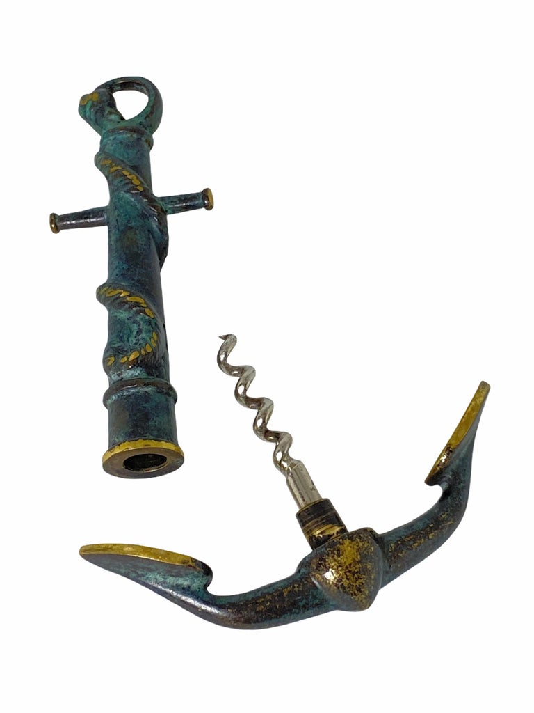 Bronze Corkscrew Anchor Vienna, Austria, 1950s, Midcentury at 1stDibs
