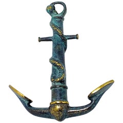 Bronze Corkscrew Anchor Vienna, Austria, 1950s, Midcentury