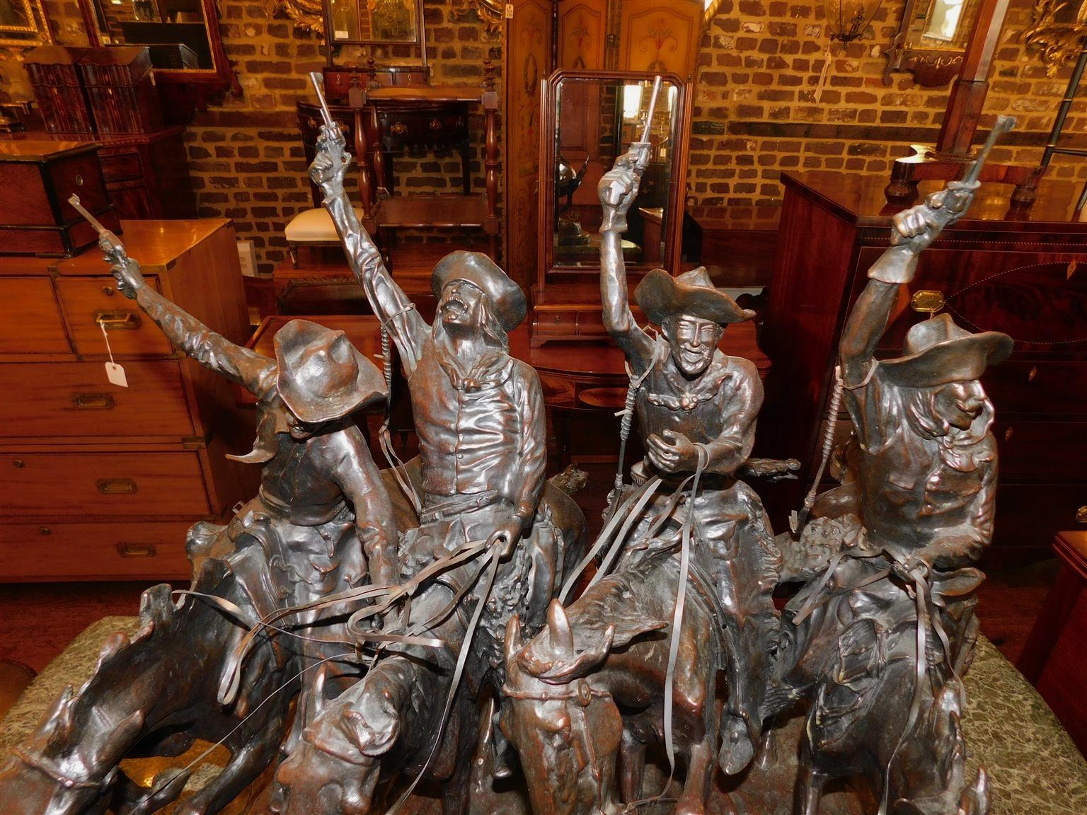 Cast Bronze Cowboys 