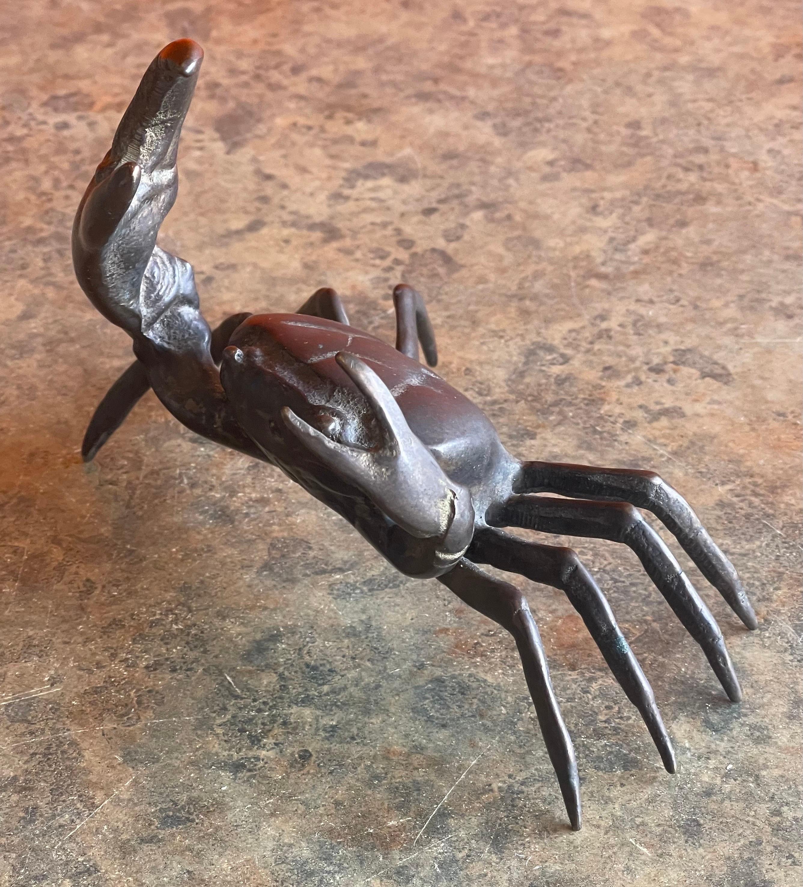 20th Century Bronze Crab Sculpture / Paperweight