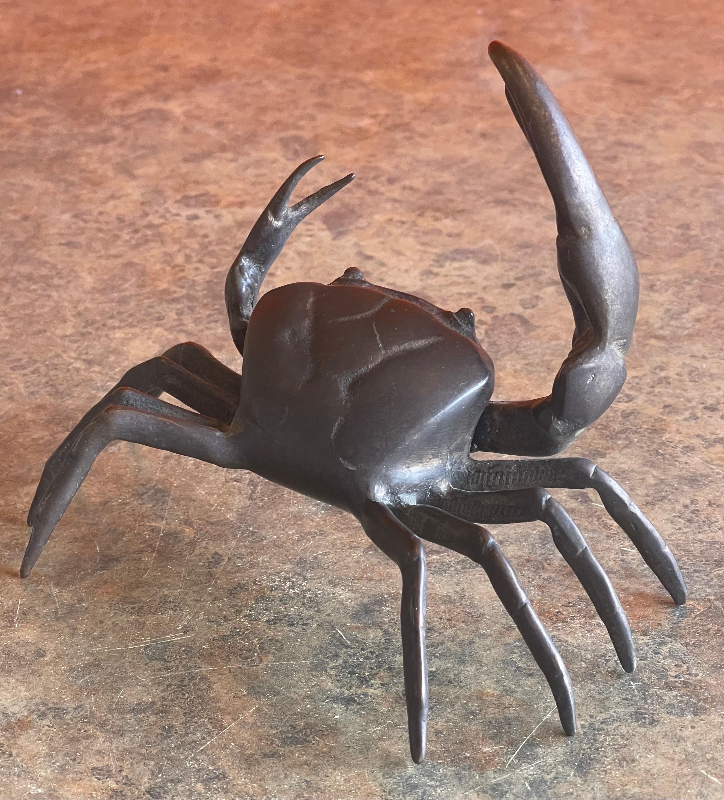 Bronze Crab Sculpture / Paperweight 3