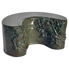Bronze "Creation" Cocktail Table by Philip & Kelvin LaVerne