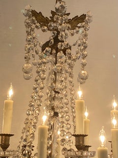 Bronze Crystal Chandelier