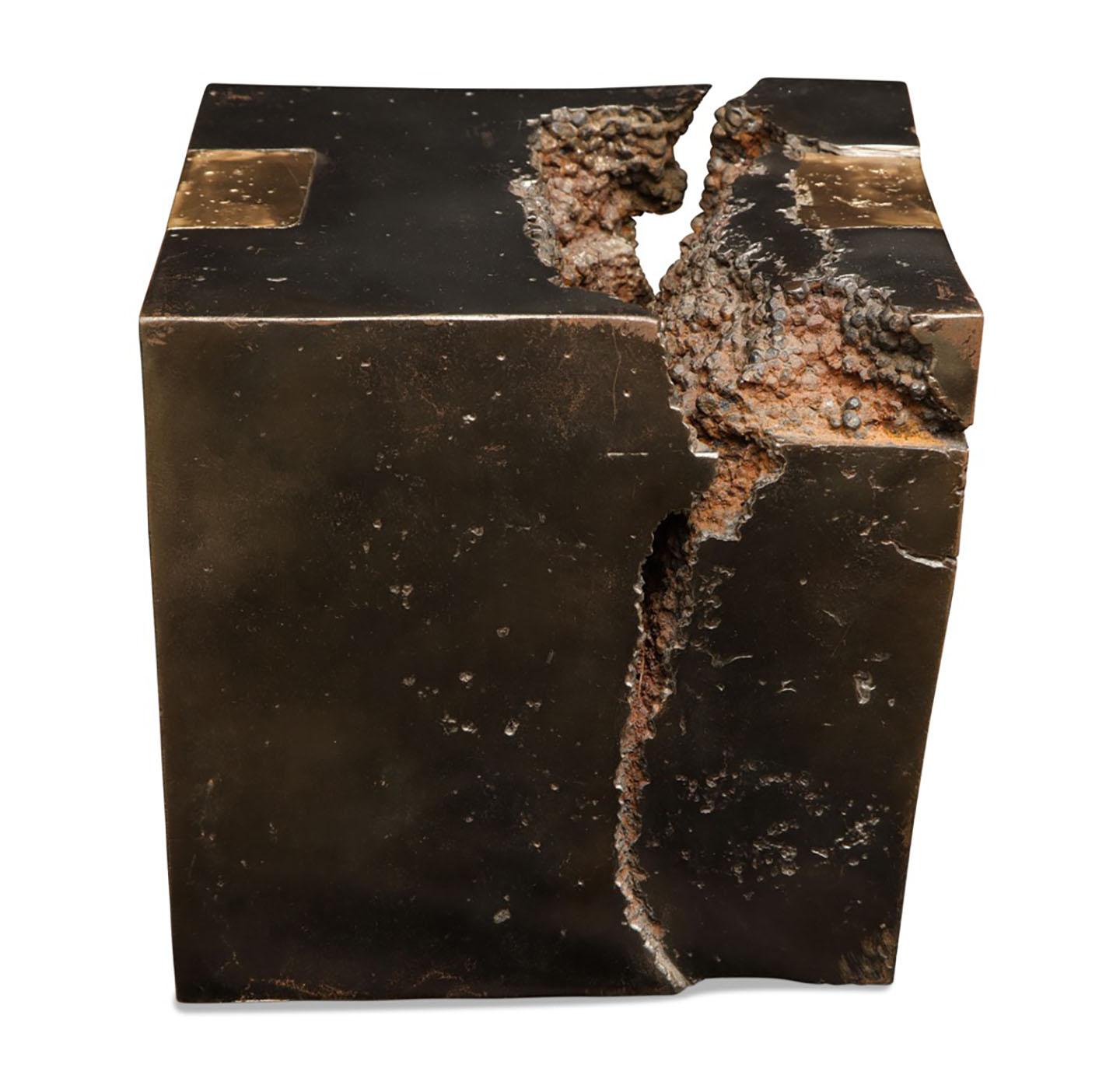 Bronze, “Pirkkala Cube”, 1999

Lost wax cast iron and bronze

By, Jay Wholley.