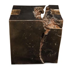 Bronze Cube Shaped Sculpture