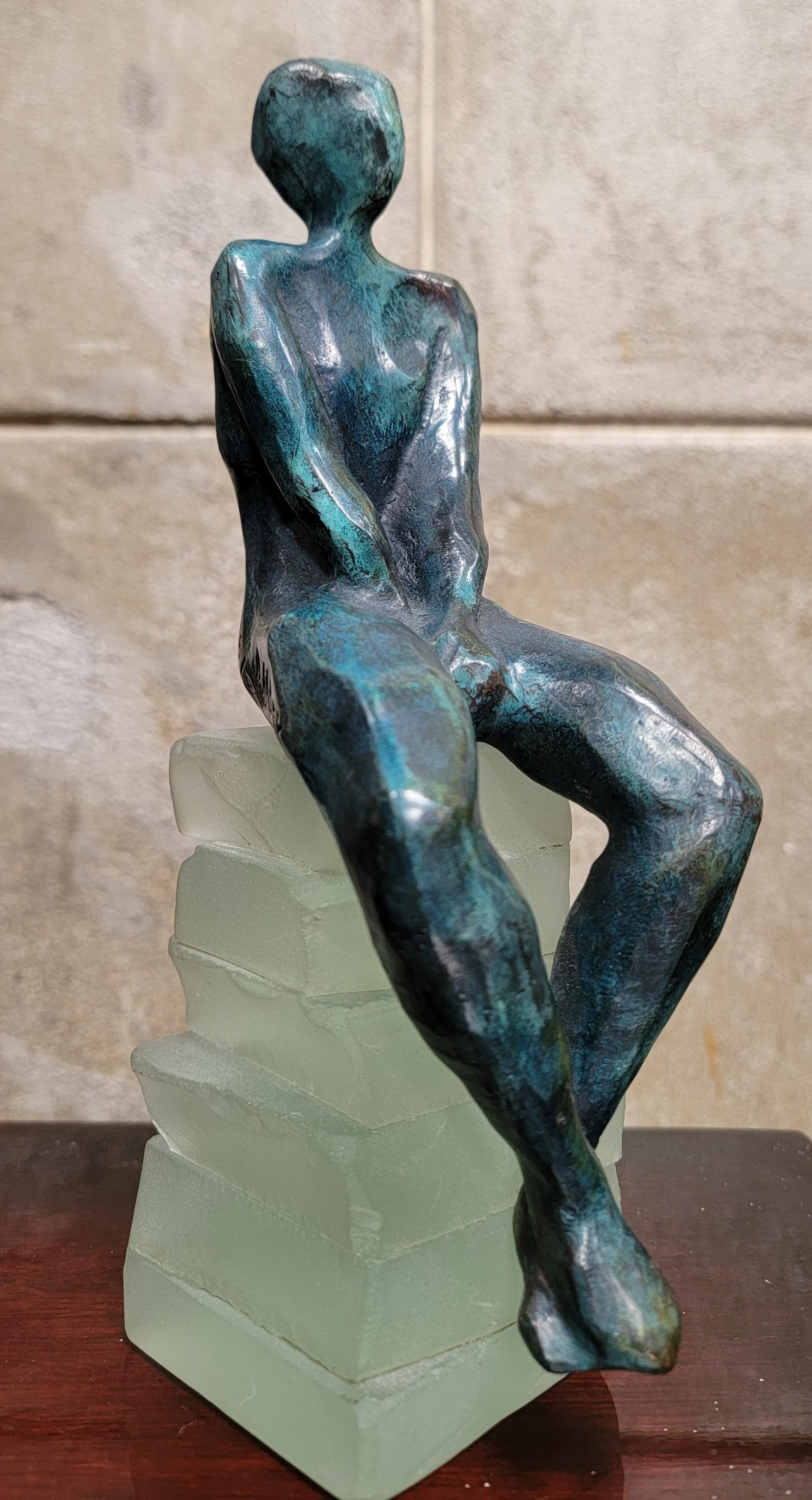 Bronzo Scultura cubista in bronzo di Dominique Dardek 5/50 in vendita