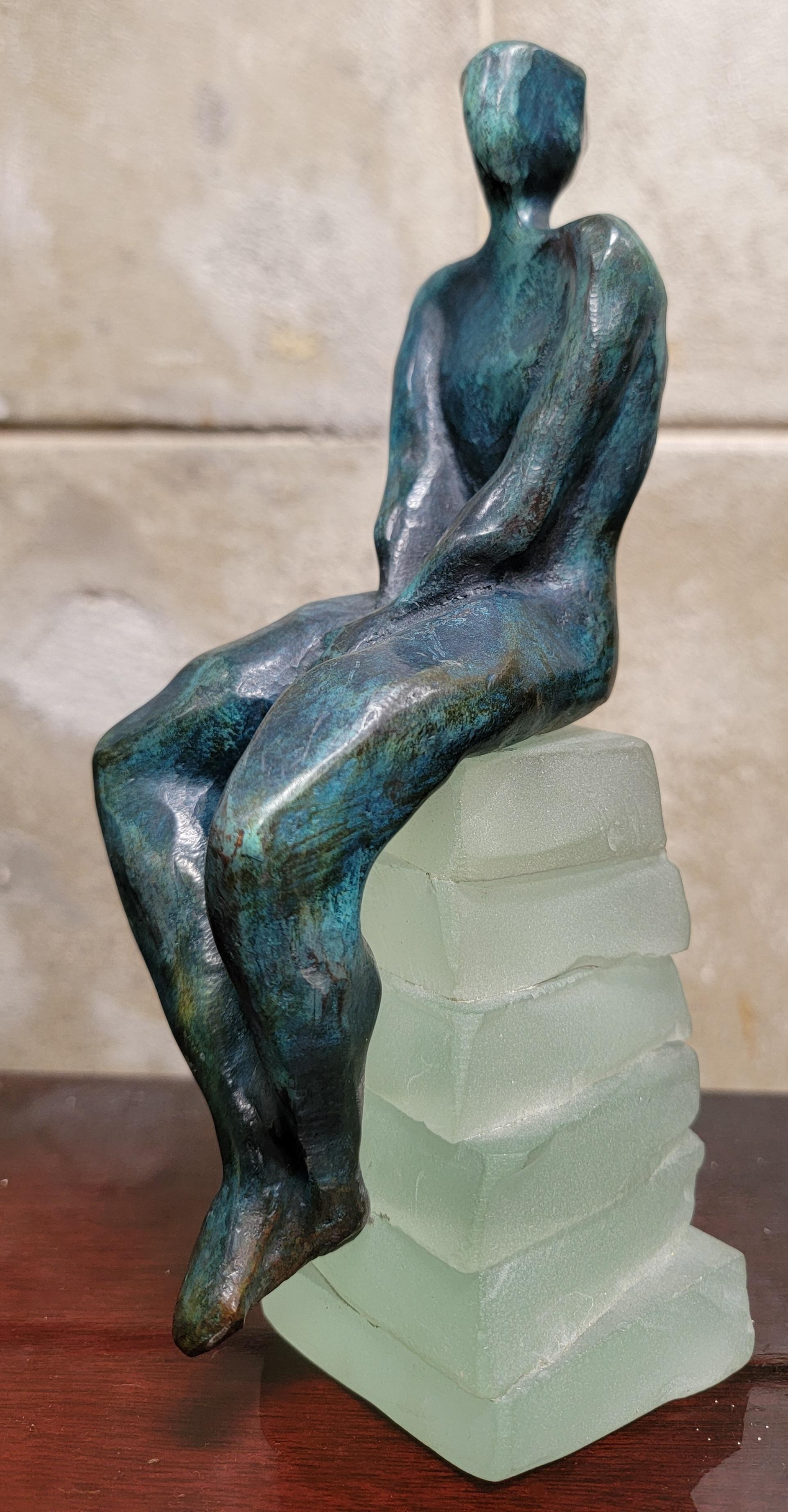 Scultura cubista in bronzo di Dominique Dardek 5/50 in vendita 1