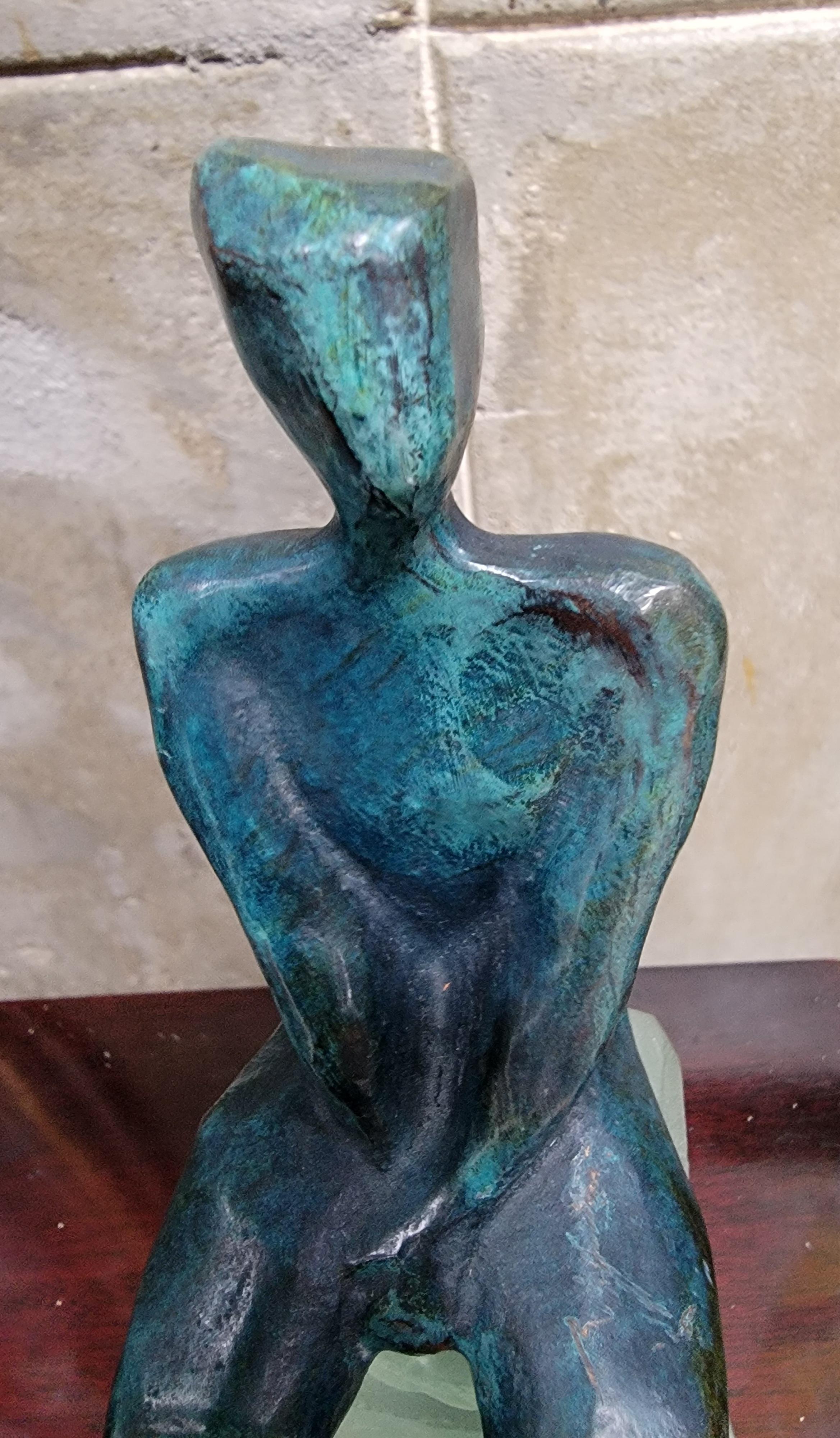 Scultura cubista in bronzo di Dominique Dardek 5/50 in vendita 2