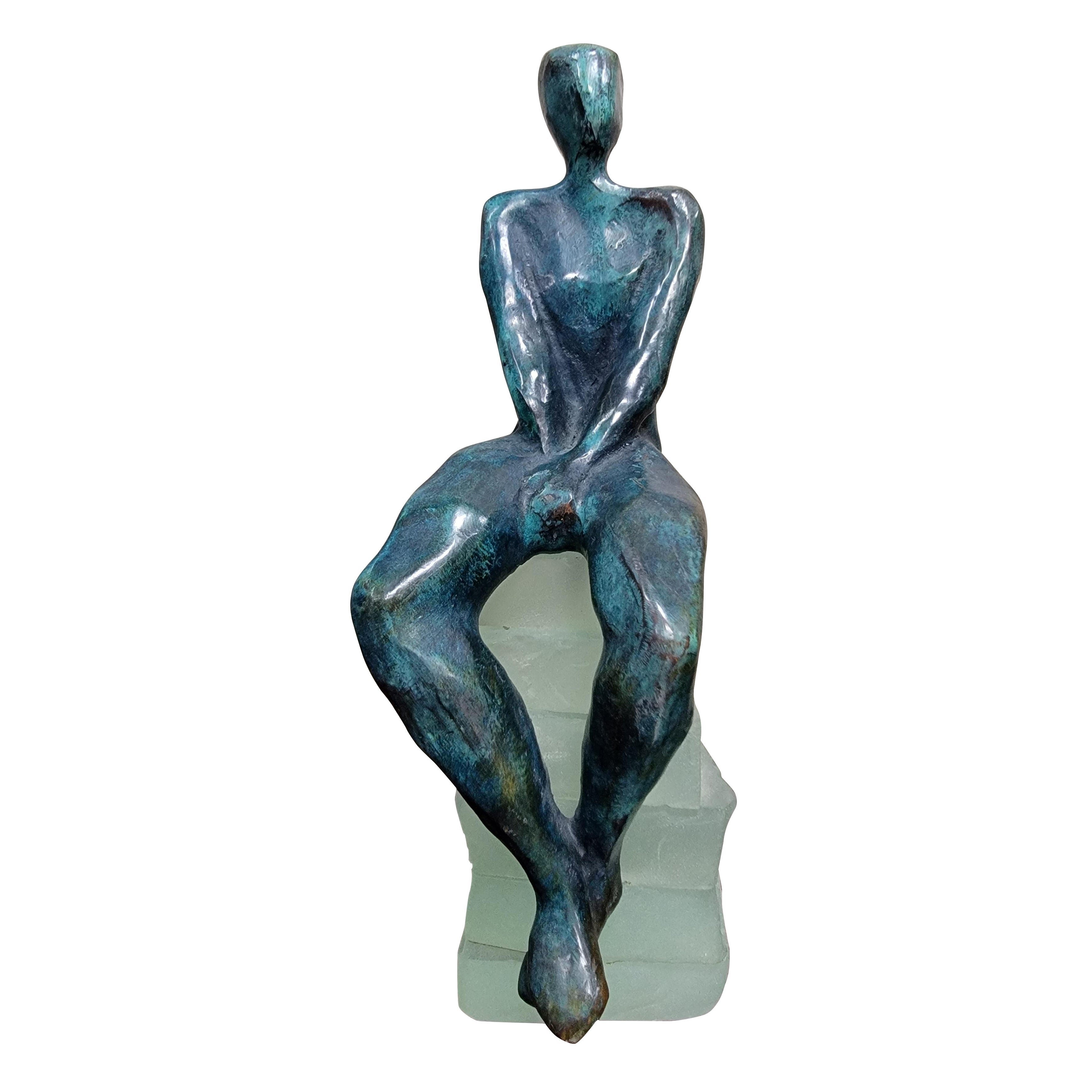 Scultura cubista in bronzo di Dominique Dardek 5/50 in vendita