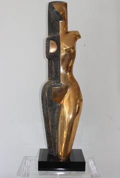 Bronze Cubist Style Sculpture by Diego Ortega Algarra