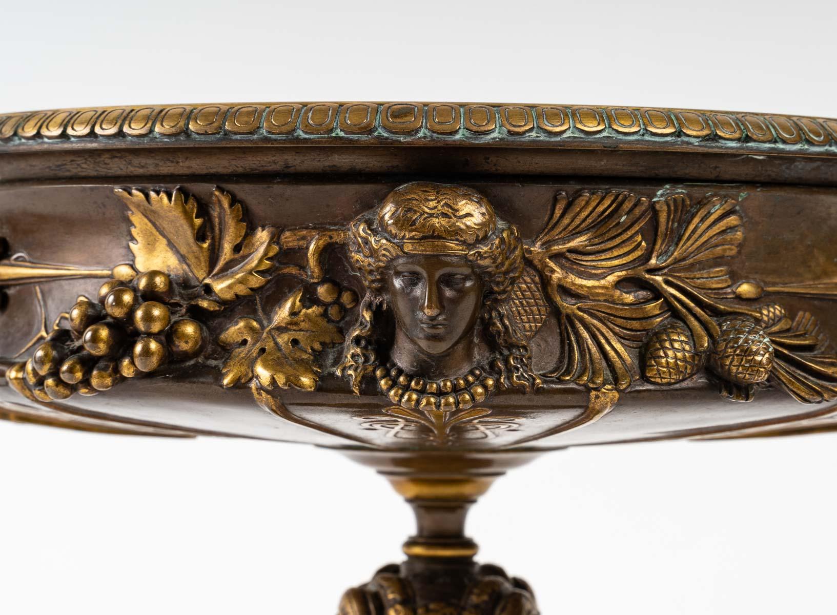 Bronze Cup by Collas and Barbedienne In Good Condition In Saint-Ouen, FR