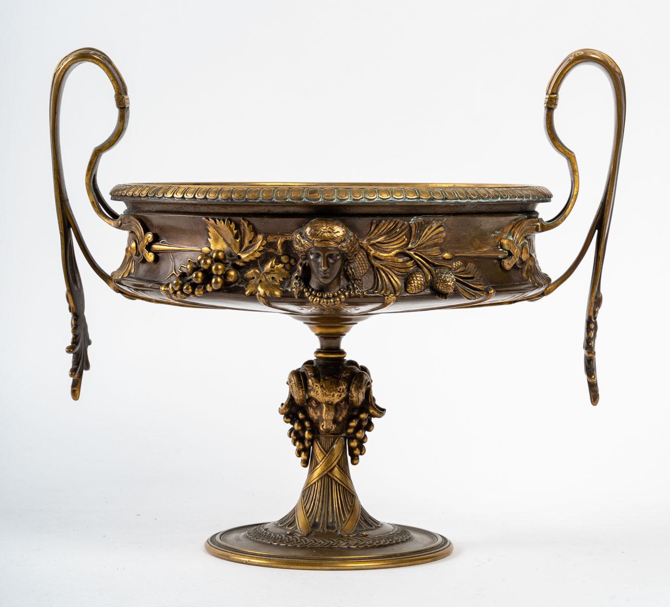 19th Century Bronze Cup by Collas and Barbedienne