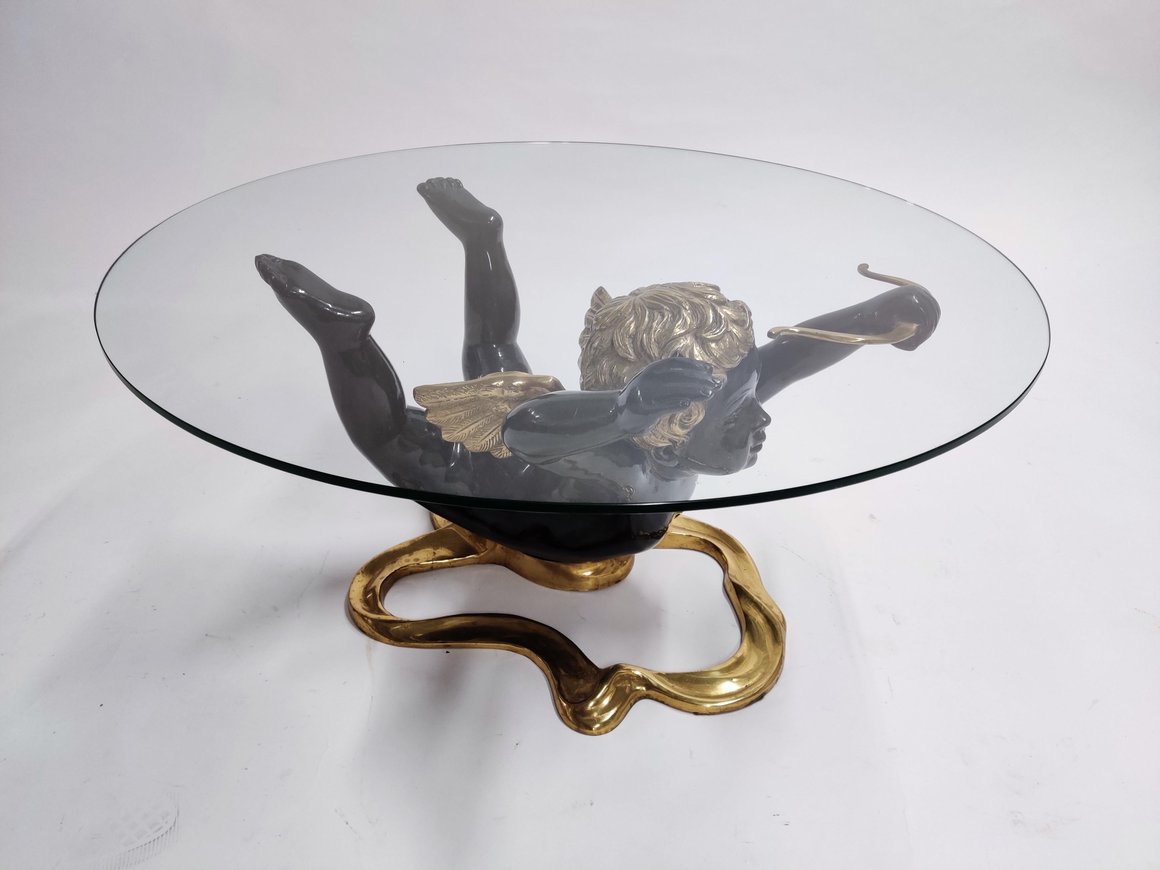 Bronze Cupid Coffee Table, 1970s 1