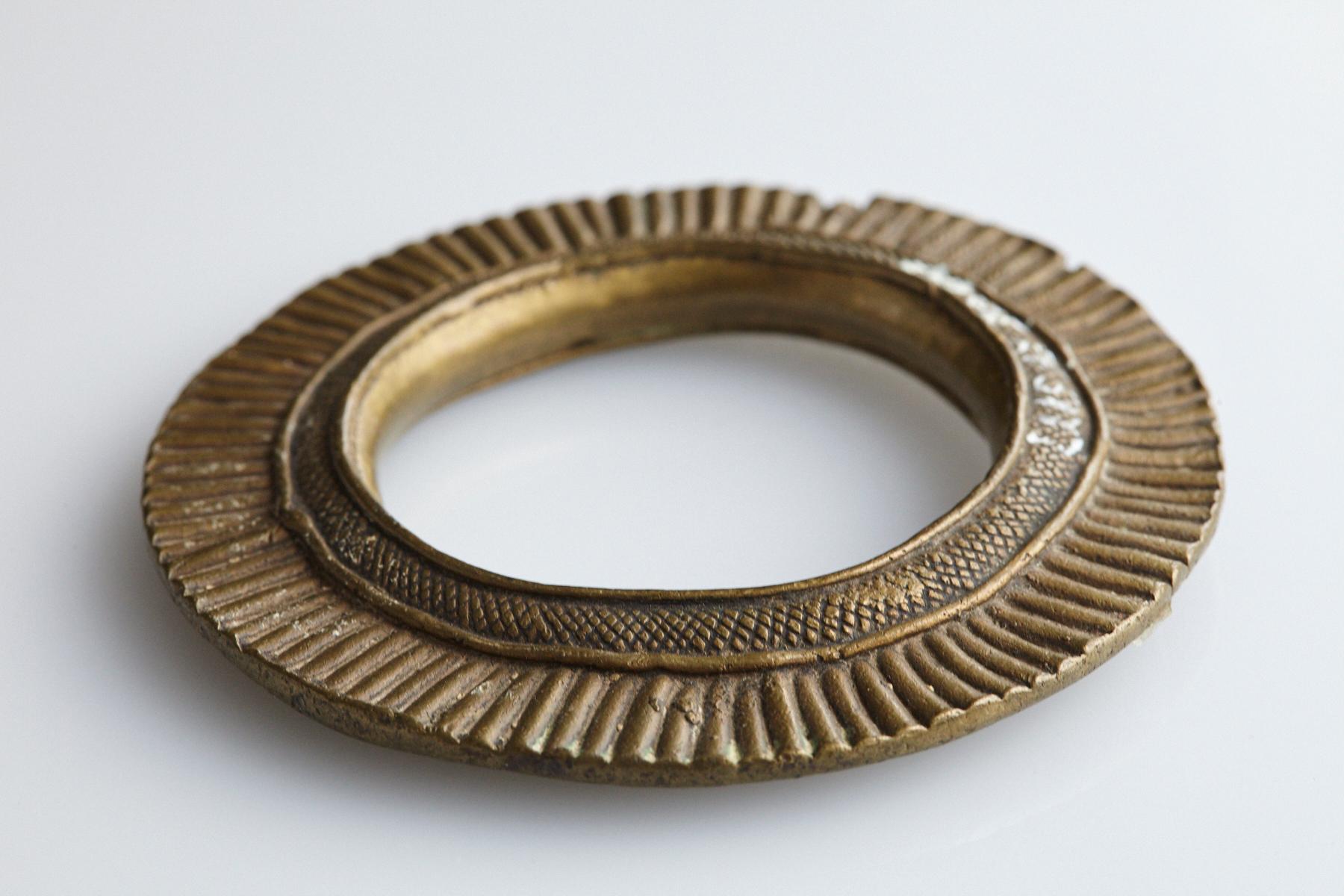 Bronze Currency Bracelet/Manilla, Beri People, Sudan, 19th Century - No 1 In Good Condition For Sale In Aramits, Nouvelle-Aquitaine