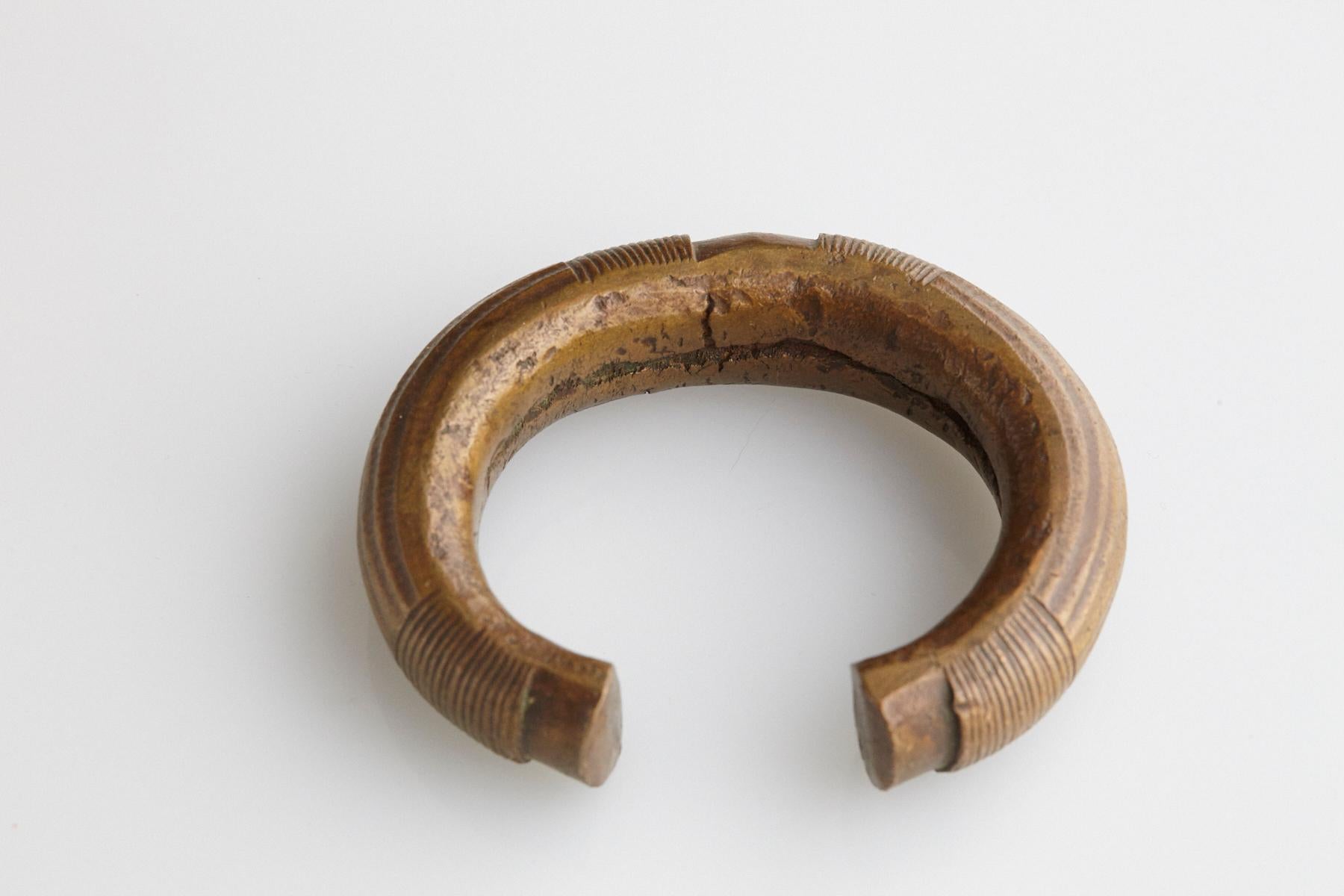 Forged Bronze Currency Bracelet/Manilla, Dogon People, Burkina Faso, 19th c. - No 2 For Sale
