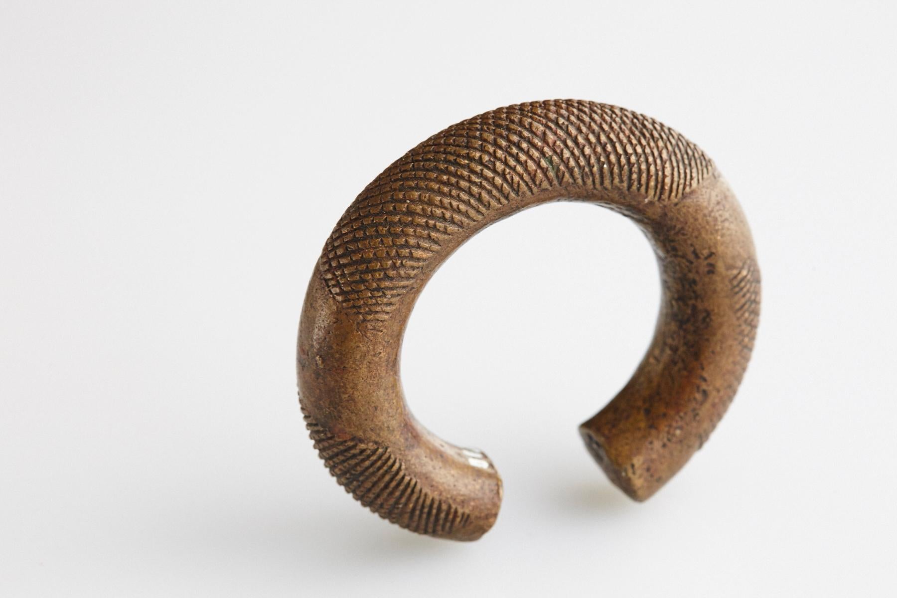 Forged Bronze Currency Bracelet/Manilla, Dogon People, Burkina Faso, 19th c. - No 3 For Sale