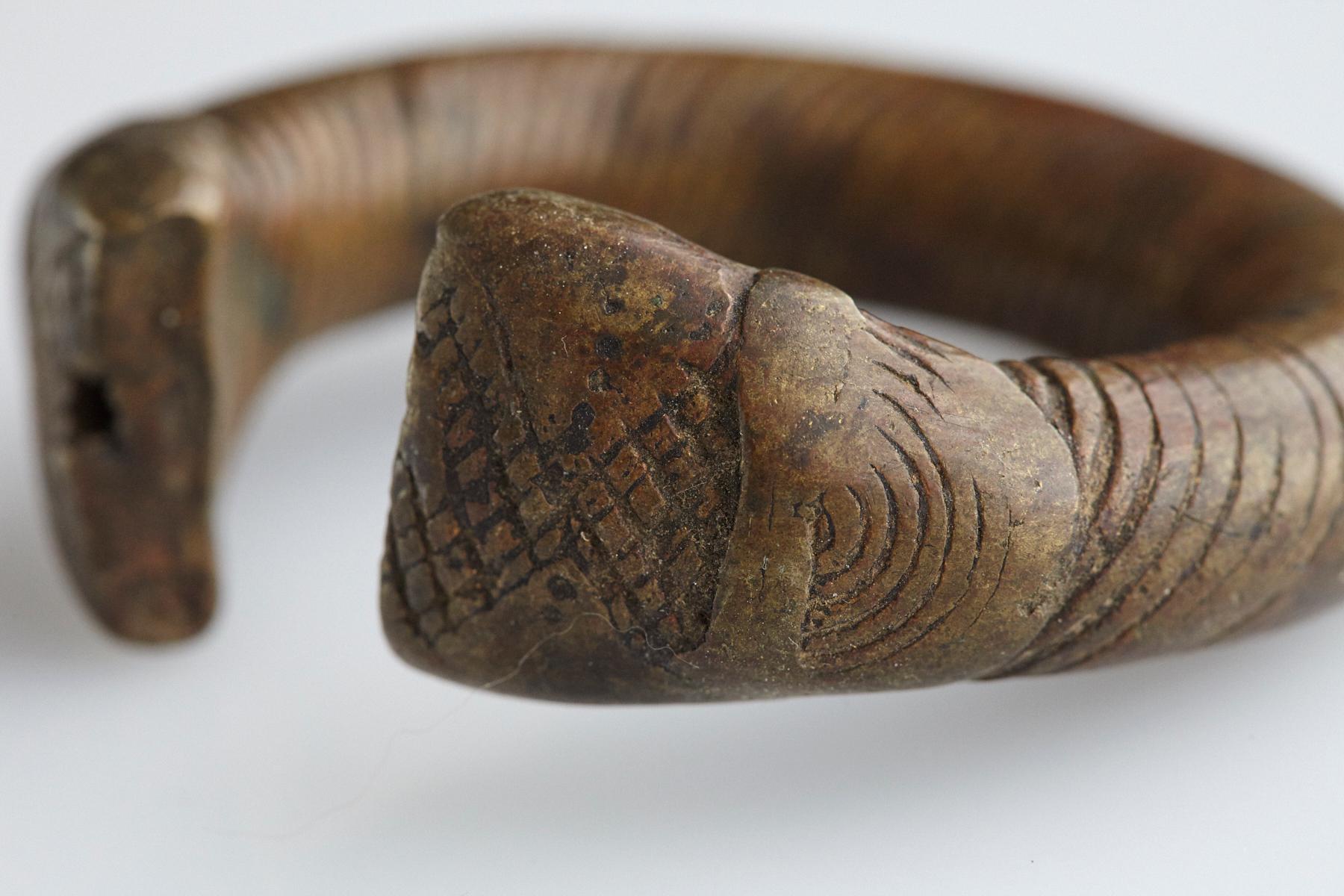 Forged Bronze Currency Bracelet/Manilla, Dogon People, Burkina Faso, 19th c. - No 4 For Sale