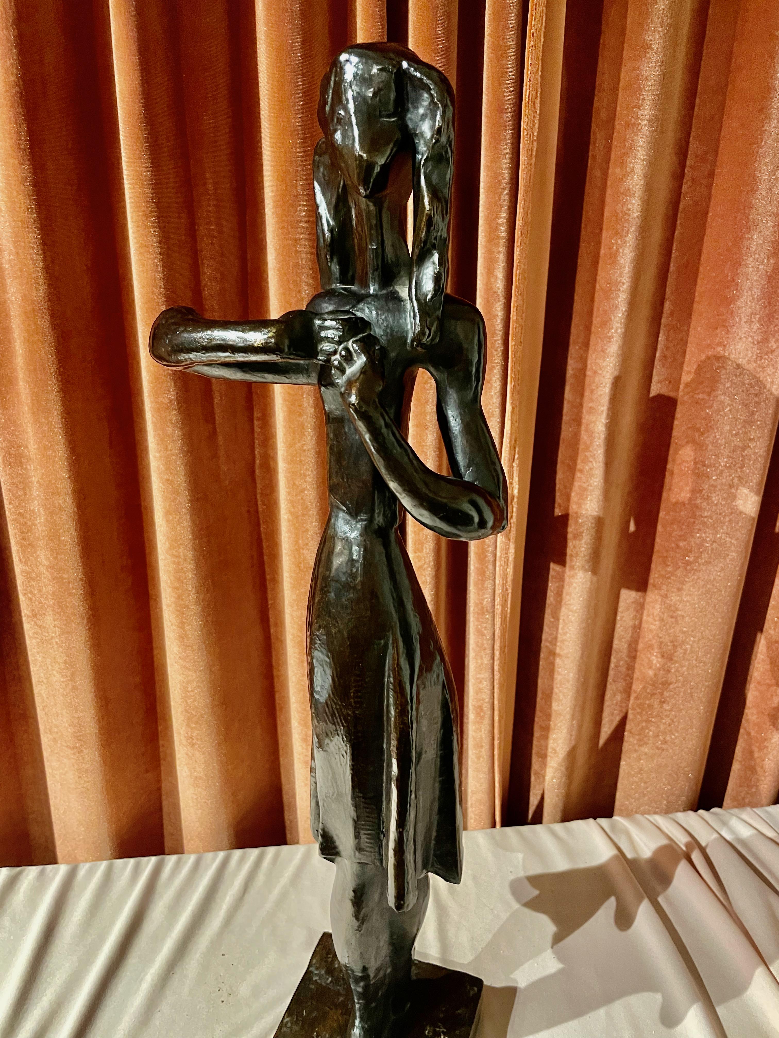 Bronze Dancing Figure by Cubist Sculptor Joseph Csaky 9