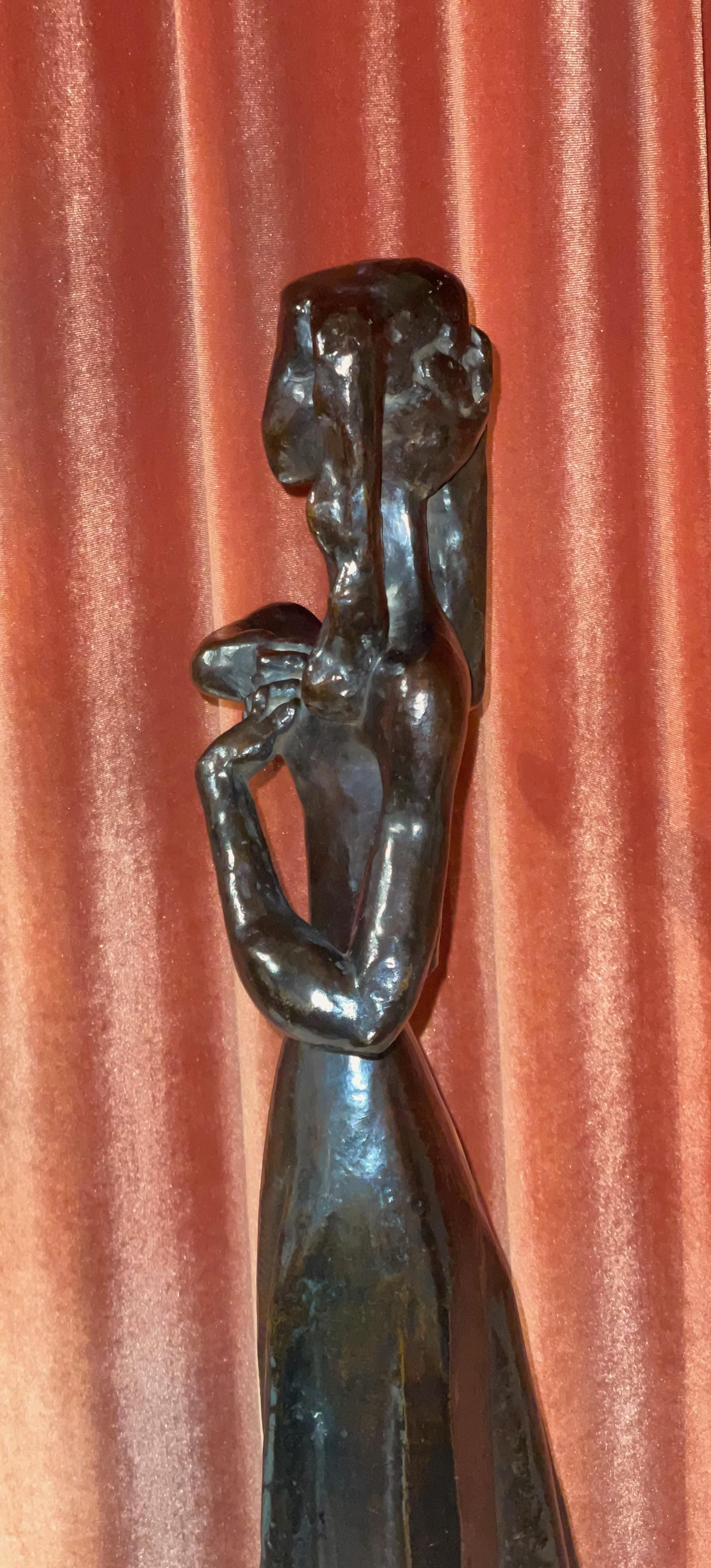 Bronze Dancing Figure by Cubist Sculptor Joseph Csaky 1