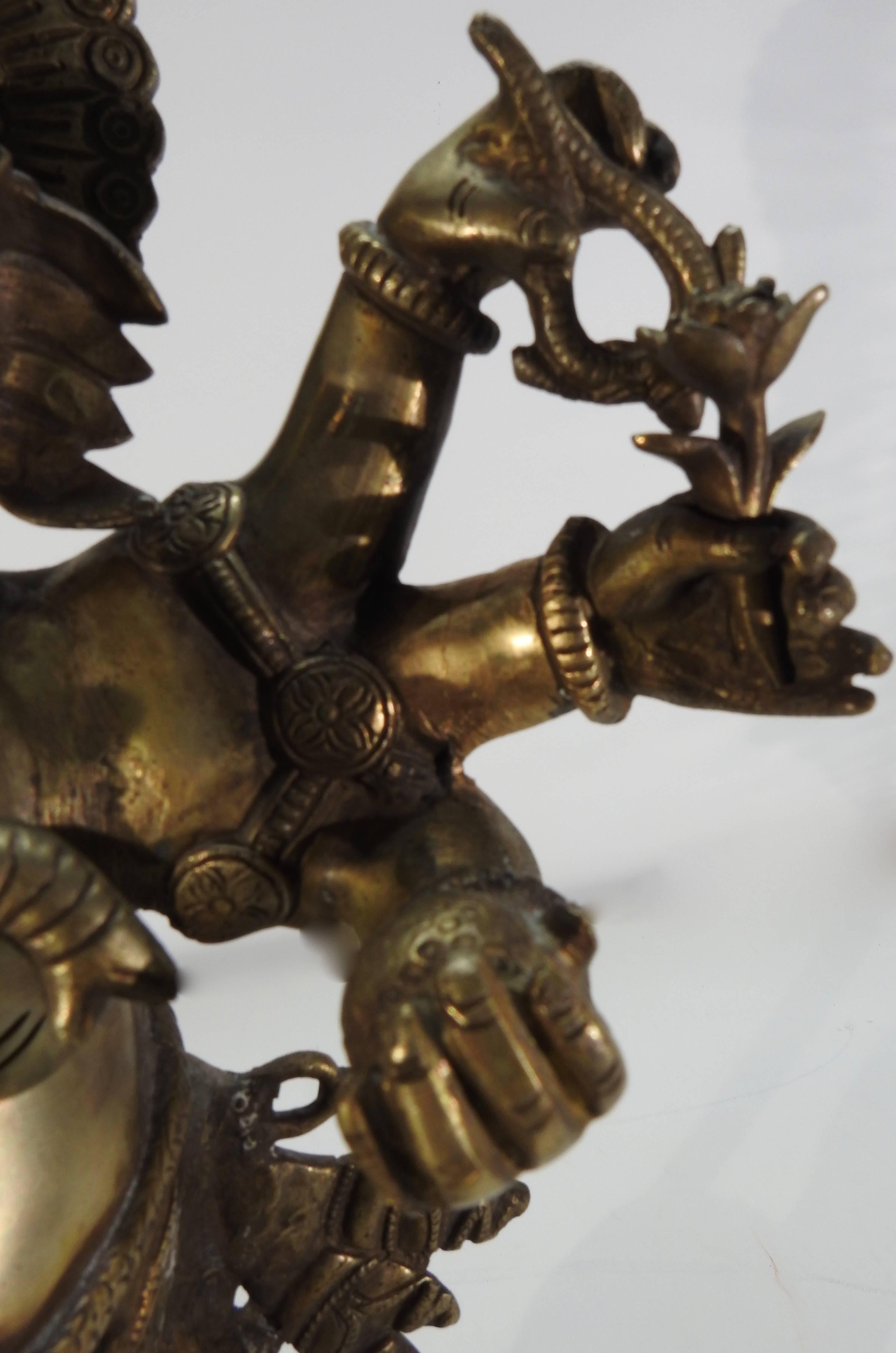 Chinese Export Bronze Dancing Ganesha Statuette For Sale