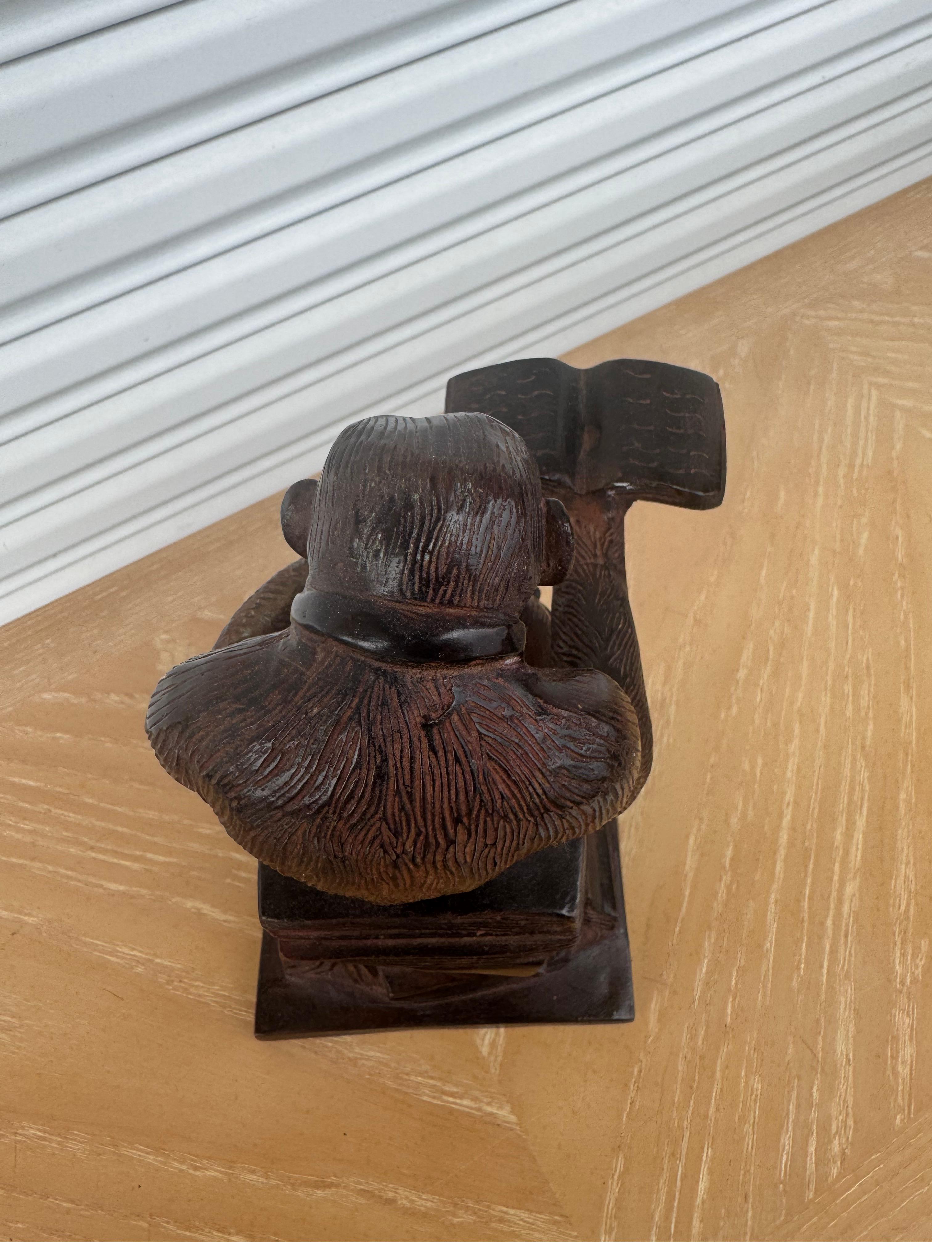 Bronze Darwin's Thinking Monkey Sculpture (amerikanisch) im Angebot