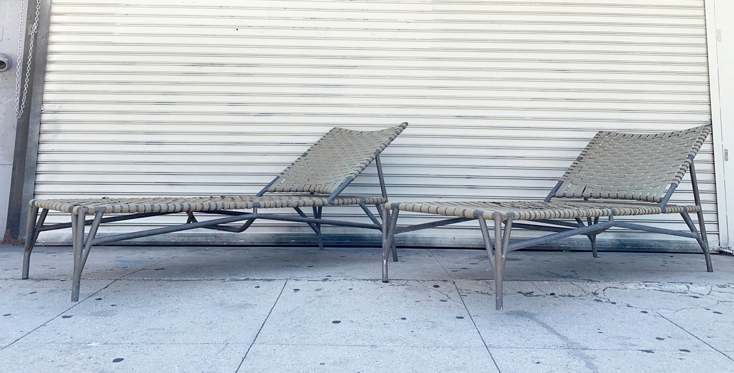 Bronze Day Beds/Pool Lounges, 1960s 2