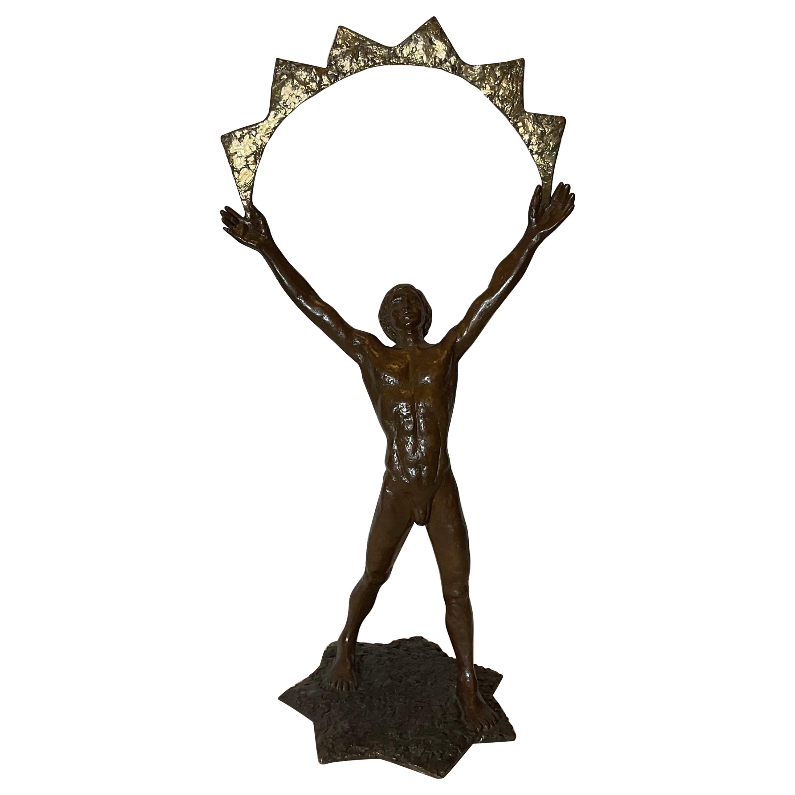 Bronze déco Victoire Olympique - Style de J. Parcourt en vente