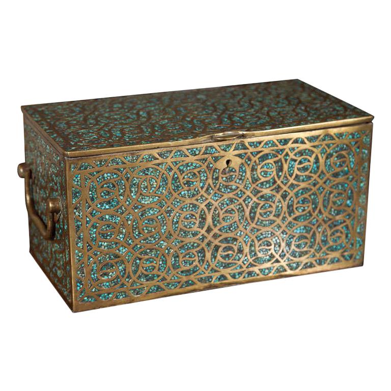 Bronze  Decorative   Box Or Coffer For Sale