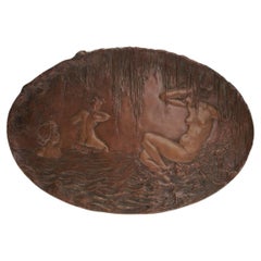 Bronze Decorative Mural, France by Emmanuel Villanis, 1880 - 1920
