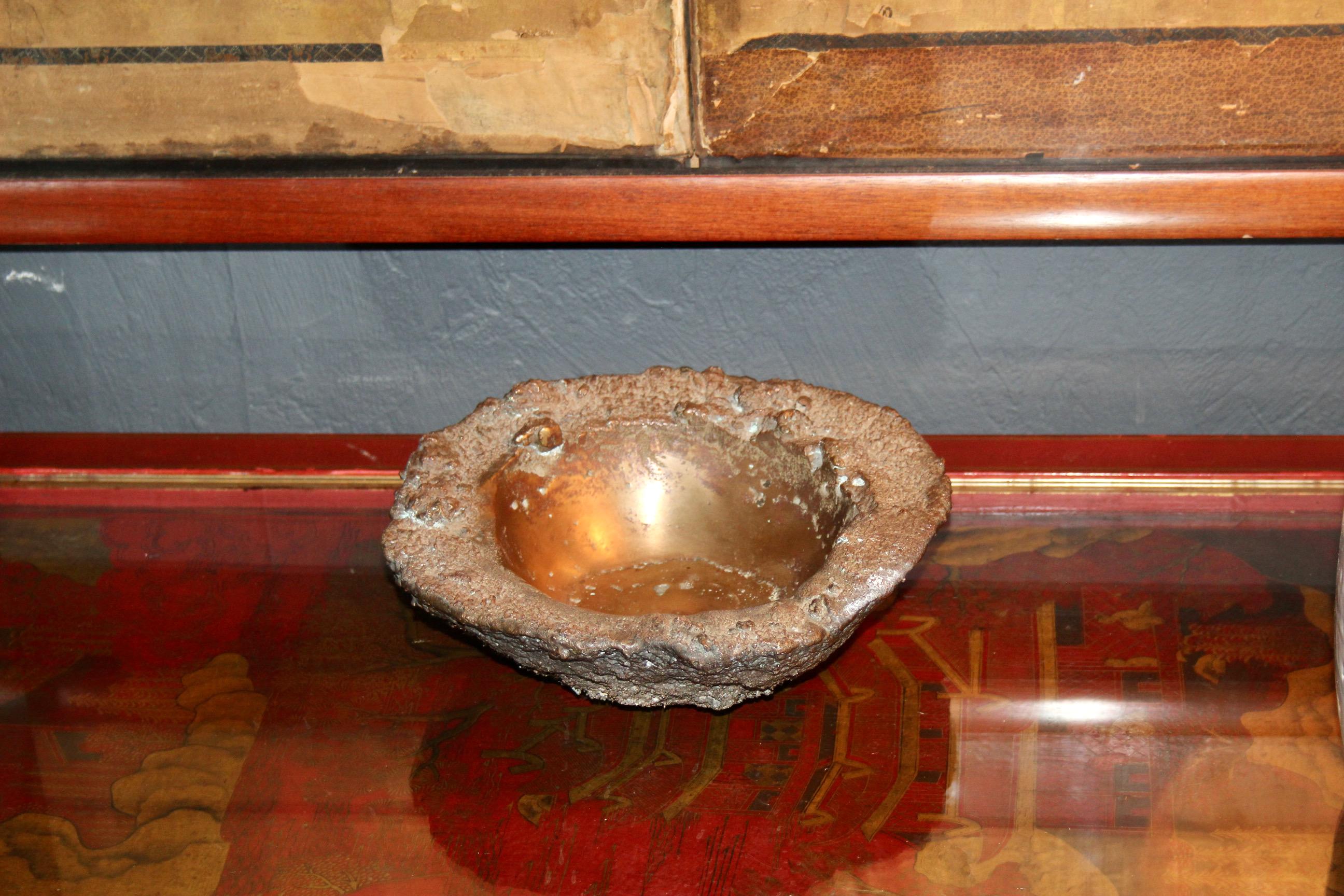 Bronze dekorative vide poche datiert 78 