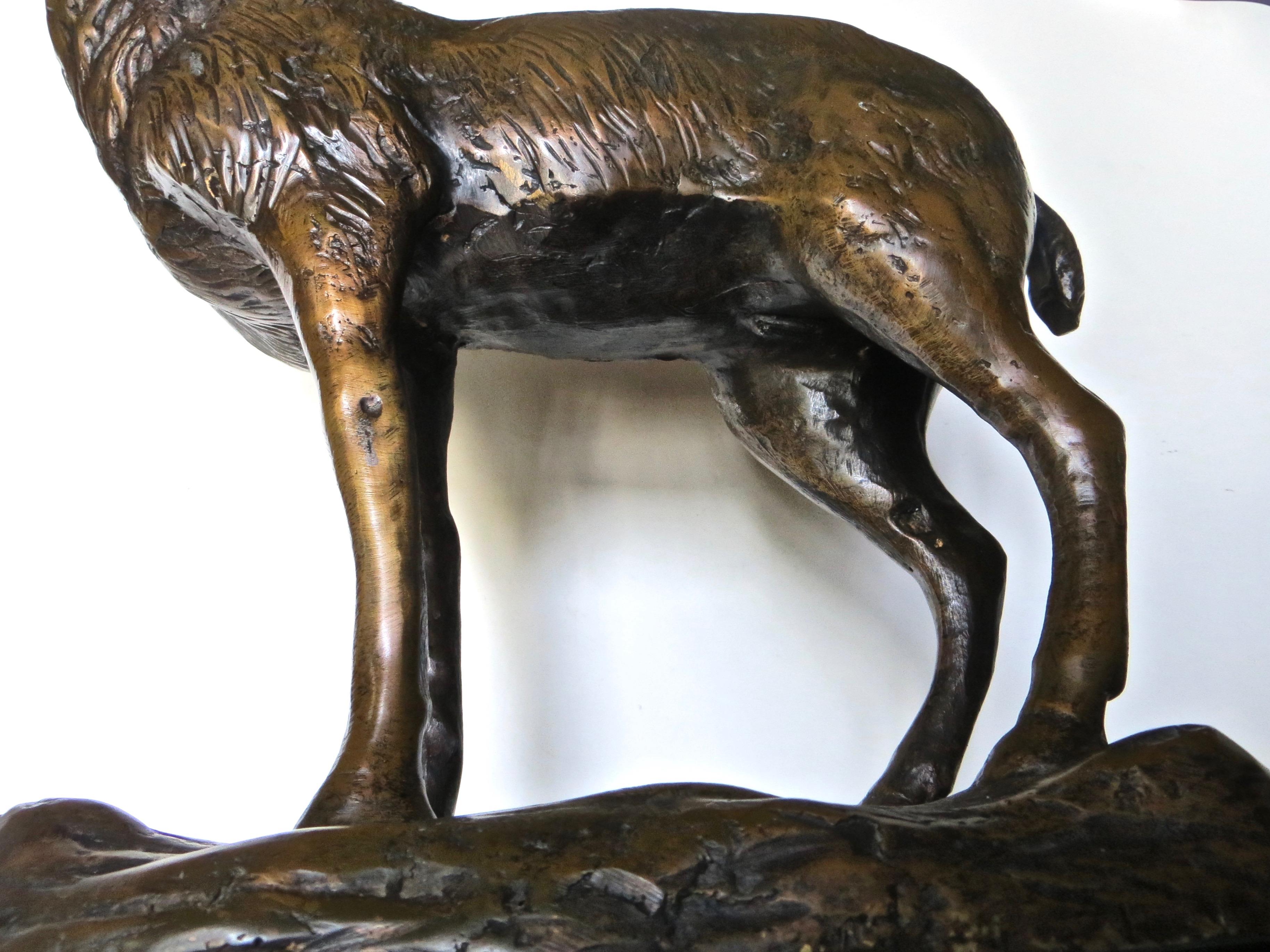 20ième siècle Cerf en bronze, Américain, vers les années 1930 en vente