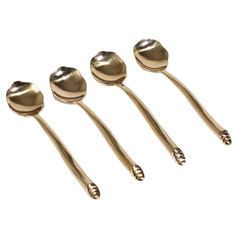 Bronze Demitasse Spoon Set For Sale at 1stDibs