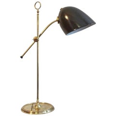 Vintage Bronze Desk Lamp, Switzerland, 1940s